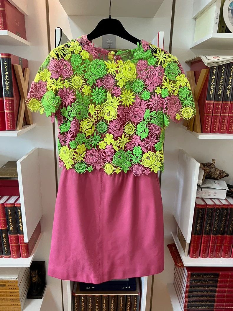 Valentino Valentino Reworked lace dress Size M / US 6-8 / IT 42-44 - 1 Thumbnail