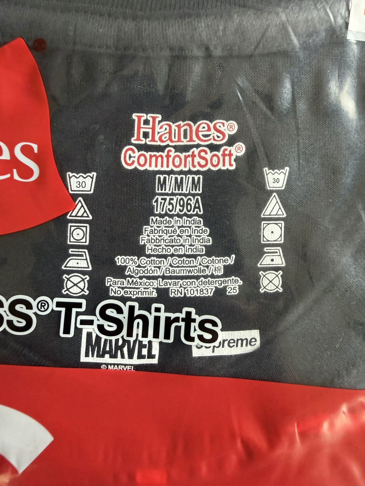 Supreme Supreme Hanes Spider-Man Tagless Tees (2 Pack) Black Size US M / EU 48-50 / 2 - 2 Thumbnail