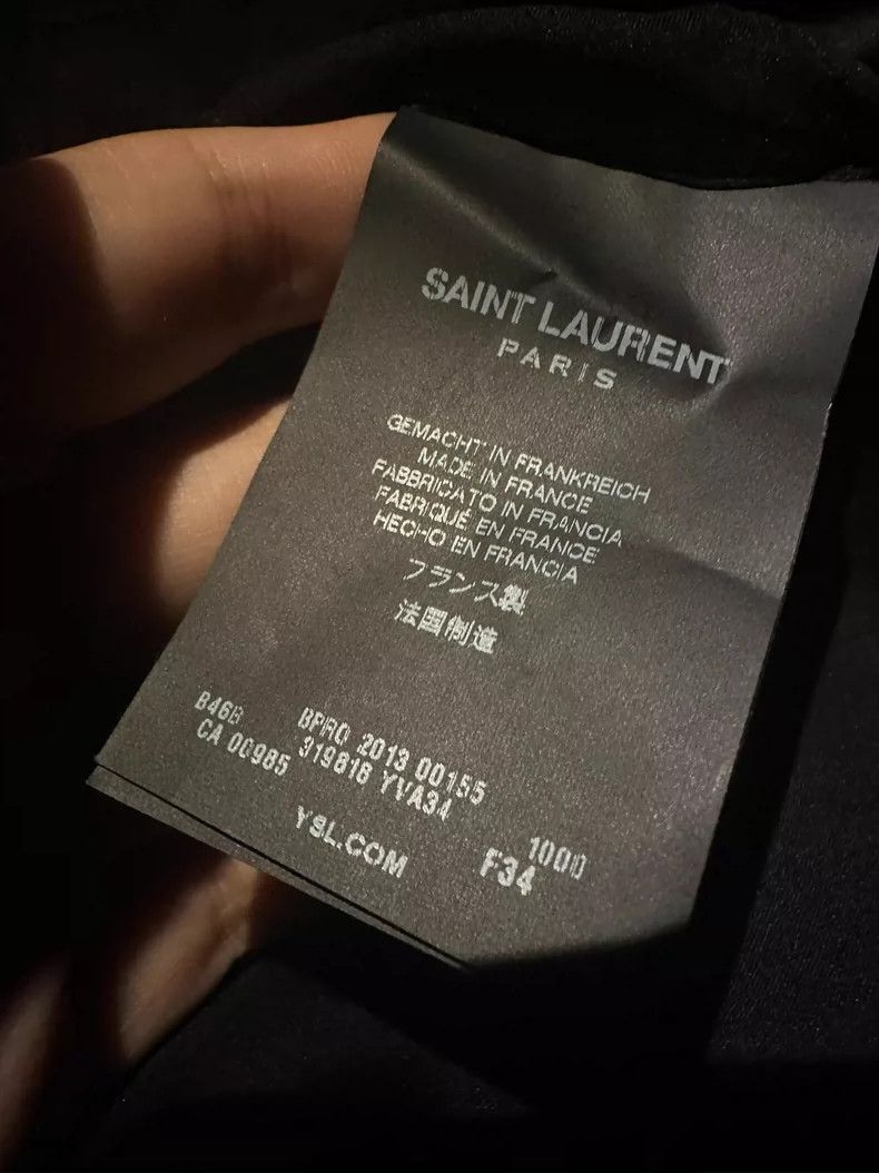 Saint Laurent Paris Saint Laurent Paris Saint Laurent Sheer Black Frill Blouse Size M / US 6-8 / IT 42-44 - 7 Thumbnail