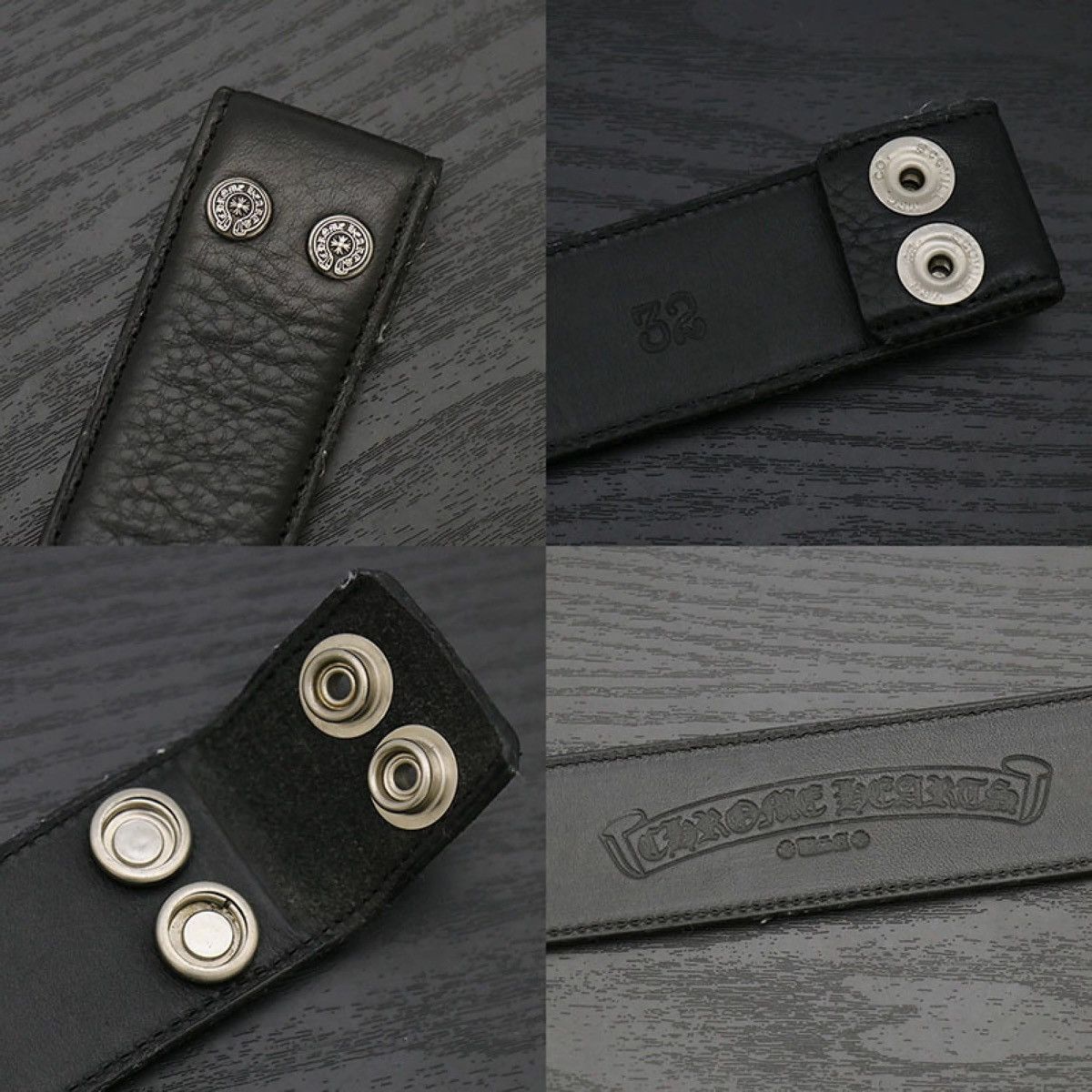 Chrome Hearts 32inch Chrome Hearts LEATHER Belt 1.5 Size ONE SIZE - 2 Thumbnail