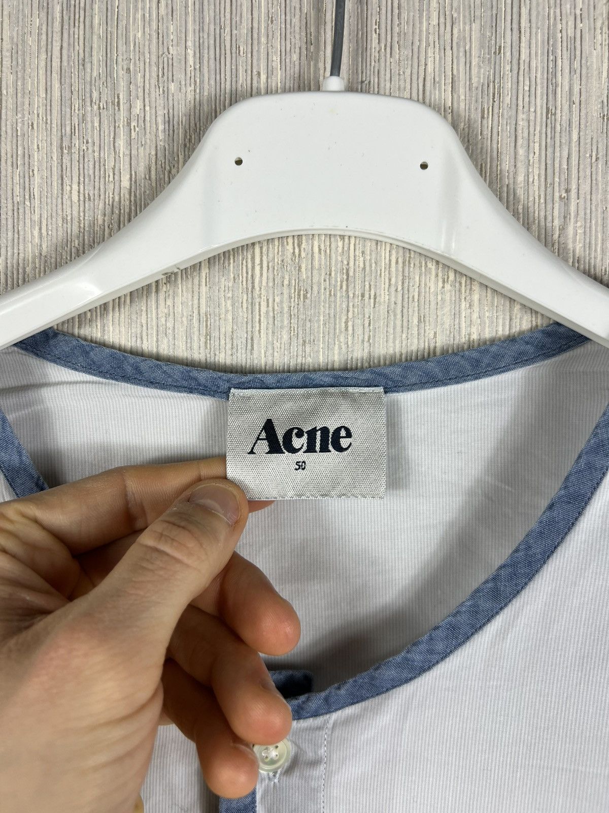 Acne Studios Archive Acne Studios soho stand-up collar shirt casual basic Size US M / EU 48-50 / 2 - 10 Thumbnail