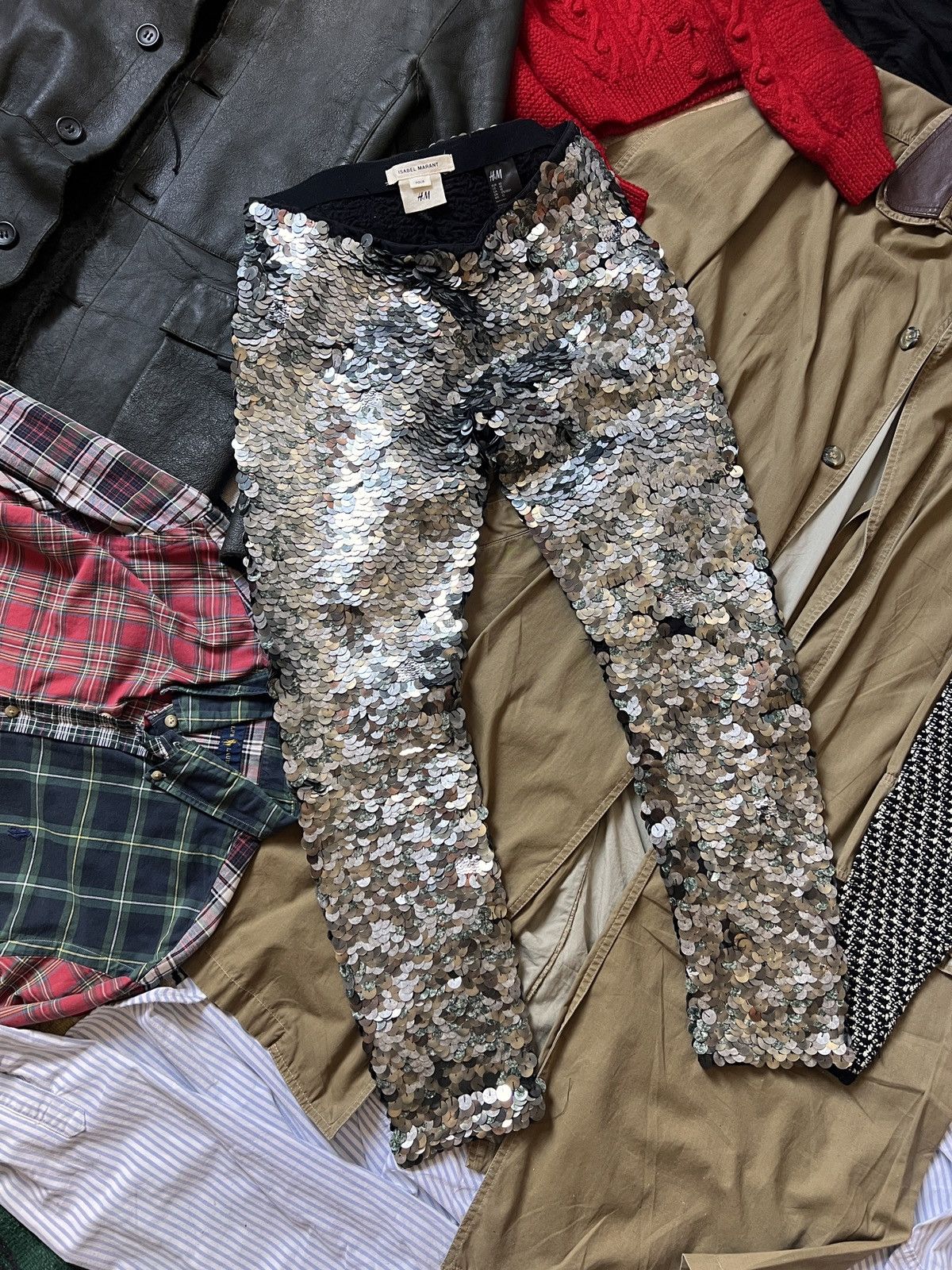 H&M × Isabel Marant Isabel Marant X H&M Pour Mermaid Leggings Stretching Pants Size 28" / US 6 / IT 42 - 2 Thumbnail
