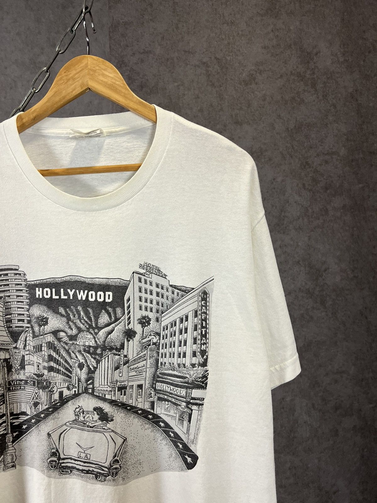Vintage Hollywood made in USA vintage other tee Size US XL / EU 56 / 4 - 2 Thumbnail