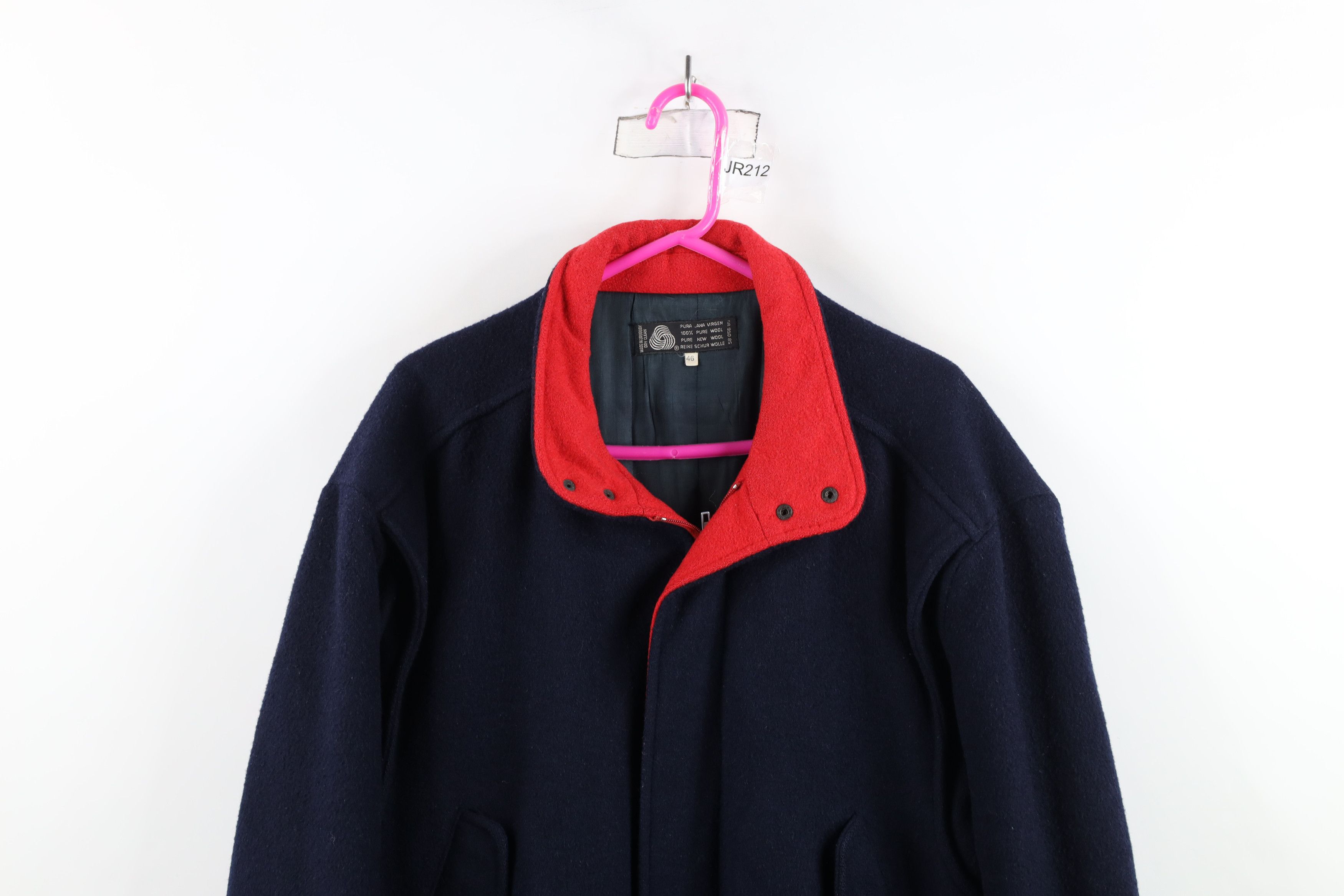 Vintage Vintage 70s 80s Streetwear Heavyweight Wool Bomber Jacket Size US XXL / EU 58 / 5 - 2 Thumbnail