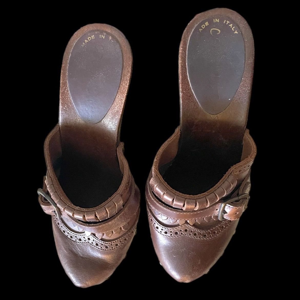 Matisse leather heeled mules/clogs from coconuts by matisse, sz 8 Size US 8 / IT 38 - 2 Thumbnail
