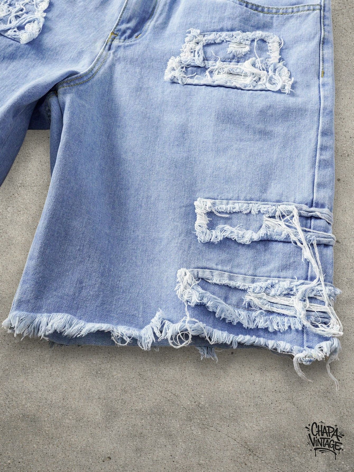 Vintage Distressed jeans shorts Size US 32 / EU 48 - 3 Thumbnail