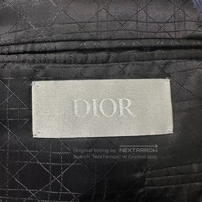 Dior Dior Tibetan blue plaid double-breasted collar suit Size 50R - 5 Thumbnail