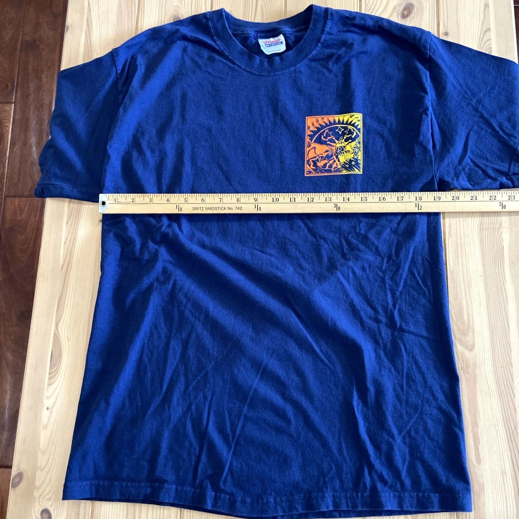 Vintage VINTAGE Ryan Huna Smith Art T Shirt Navajo Native Comic Book Artist Large Blue Mens L 90s Art 90s Size US L / EU 52-54 / 3 - 6 Thumbnail