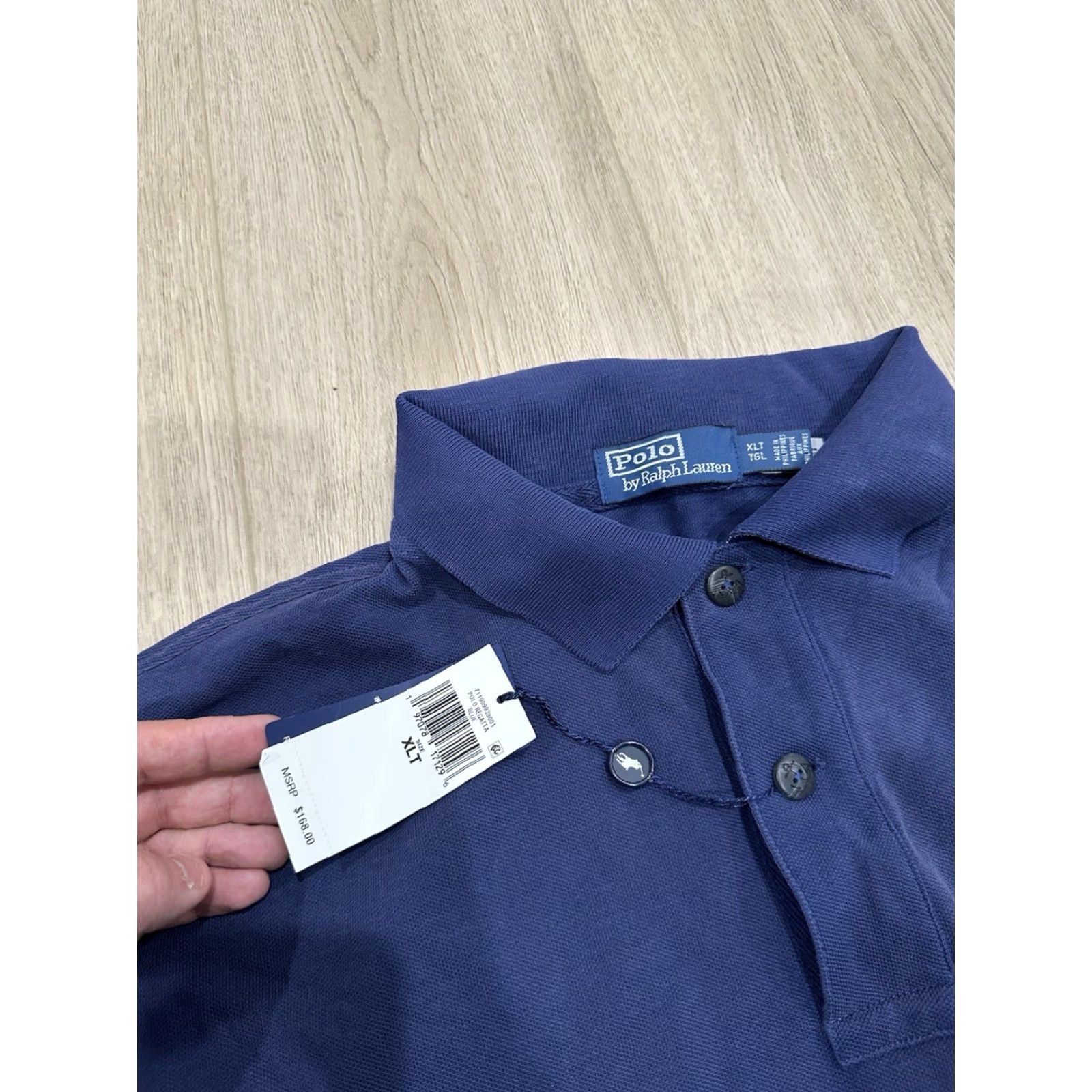 Polo Ralph Lauren Polo Ralph Lauren Polo Shirt Embroidered Anchor Navy XLT Tall Mens Shirt Size US XL / EU 56 / 4 - 5 Thumbnail