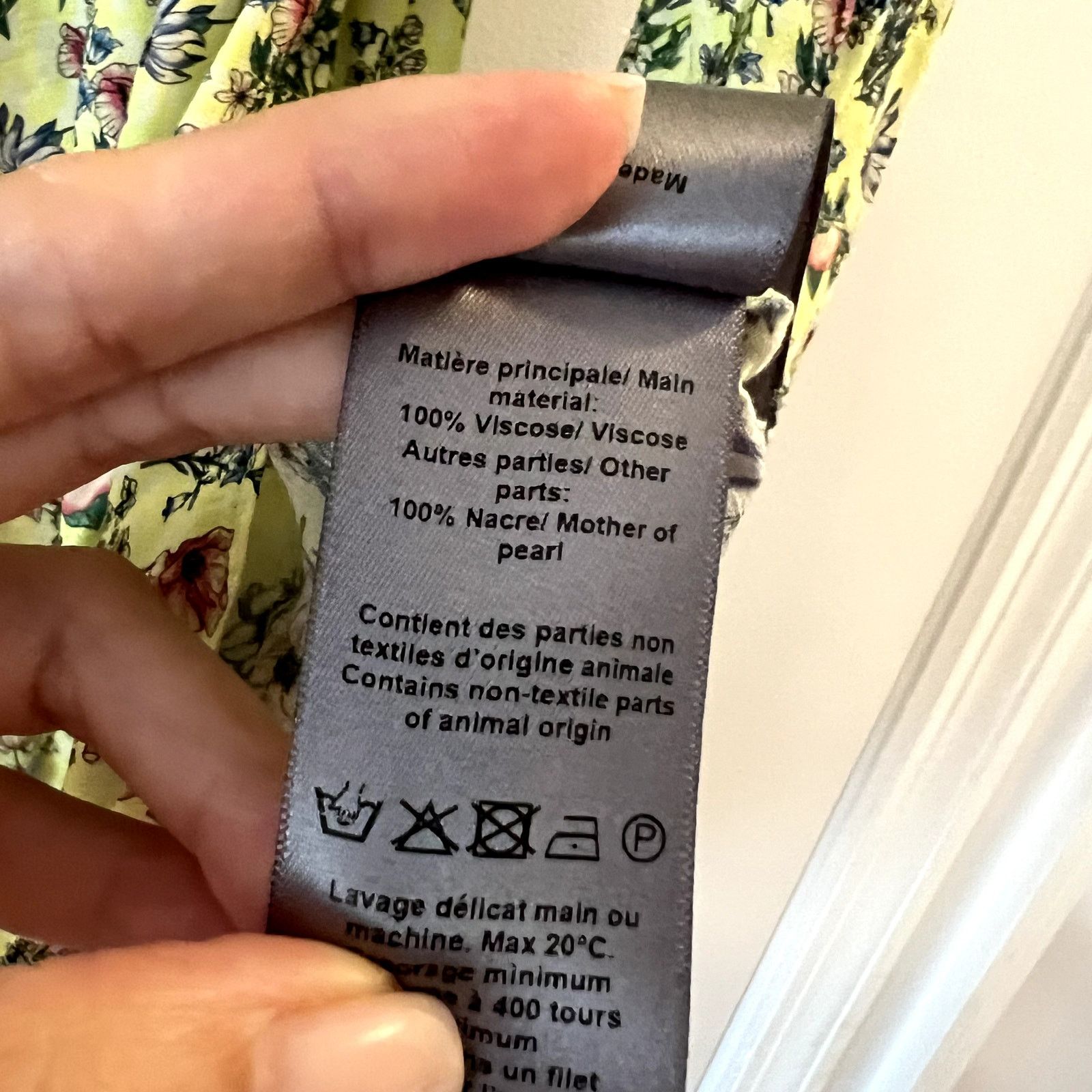 Zadig & Voltaire Zadig & Voltaire Rinka bloemen jurk viscose mini yelllow Size XS / US 0-2 / IT 36-38 - 6 Thumbnail