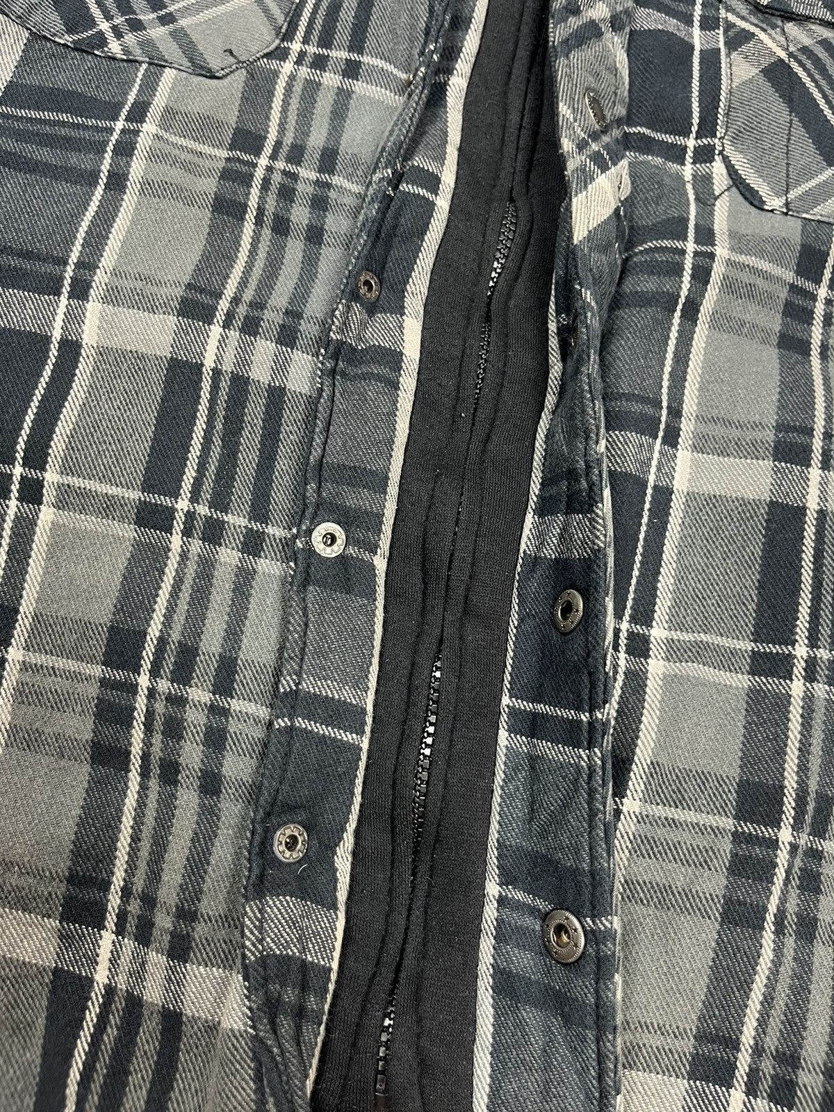 Dickies Vintage Y2K Dickies Overshirt Zip Hooded Jacket Checkered Size US L / EU 52-54 / 3 - 6 Thumbnail