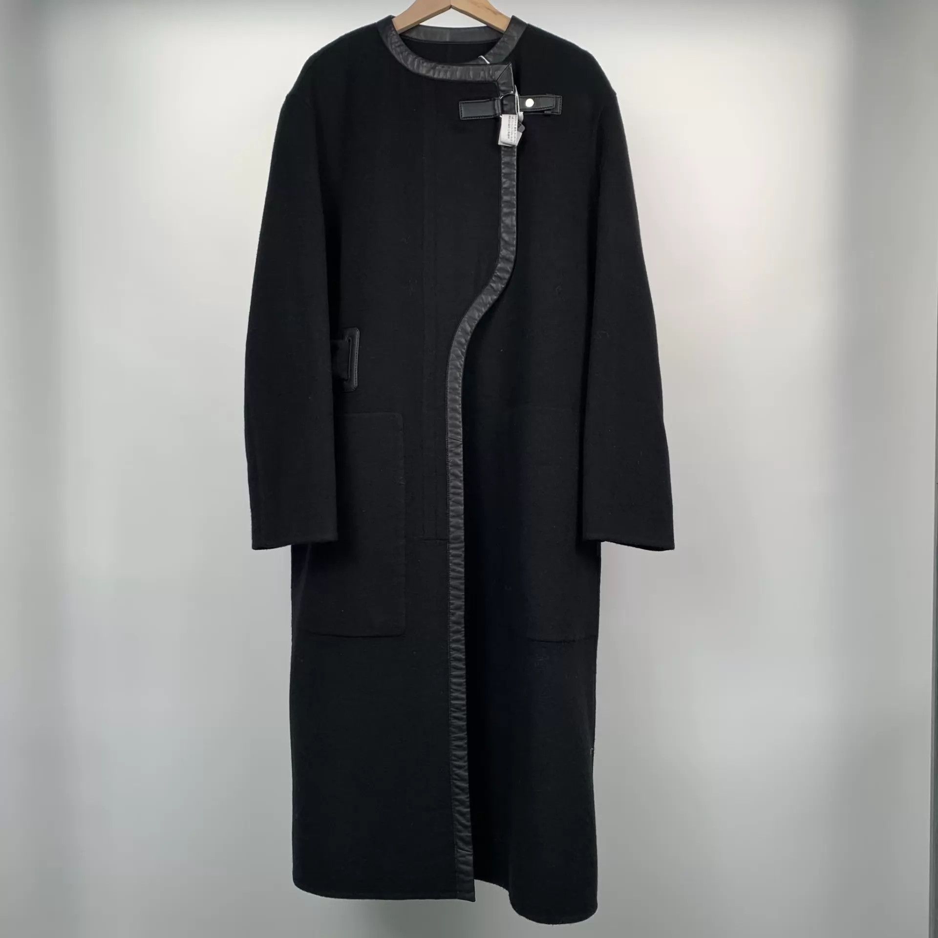 Hermes Hermès Black Cashmere Coat 38 Size S / US 4 / IT 40 - 1 Thumbnail