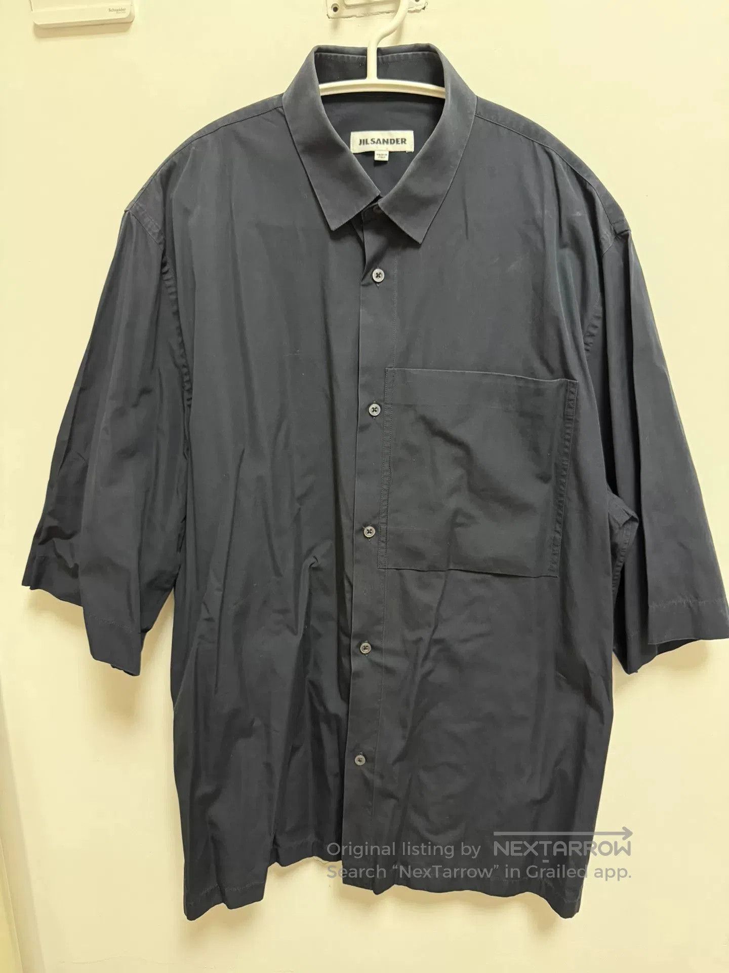 Jil Sander JIL SANDER Navy Cotton Shirt Italy. Size US M / EU 48-50 / 2 - 2 Thumbnail
