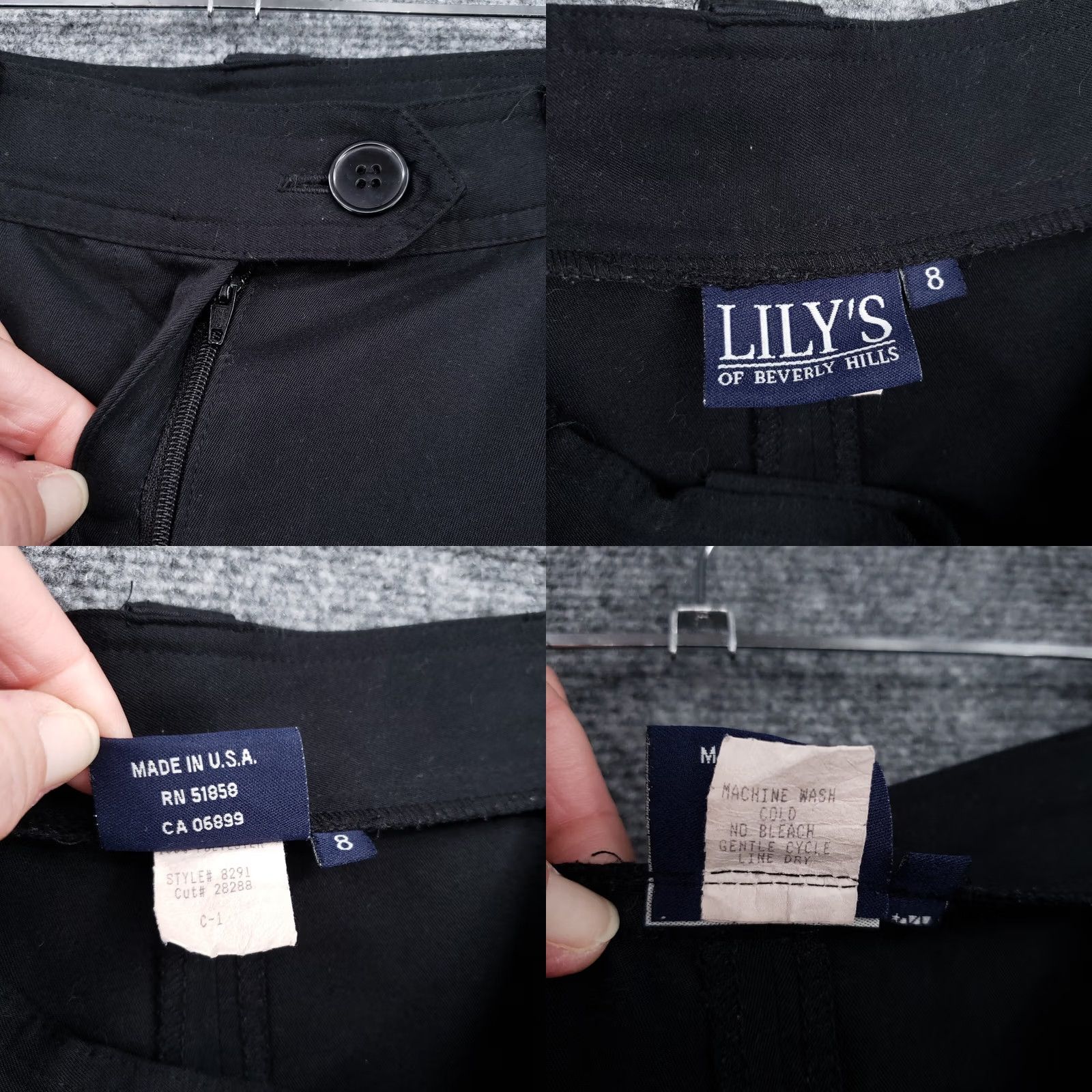Vintage VINTAGE Lily's Of Beverly Hills Shorts Women 8 Black Mom High Rise Pleated Zip Fly Dark Size 30" / US 8 / IT 44 - 8 Thumbnail