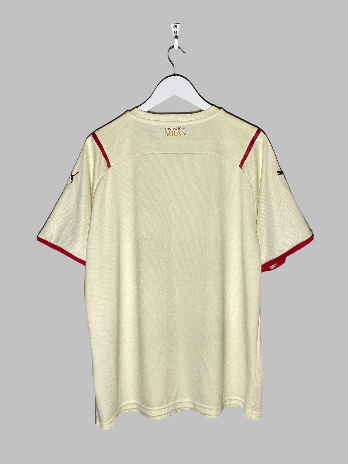 Puma AC Milan Puma Away Jersey 2020/21 Beige With Red Stripe Size US XL / EU 56 / 4 - 2 Thumbnail