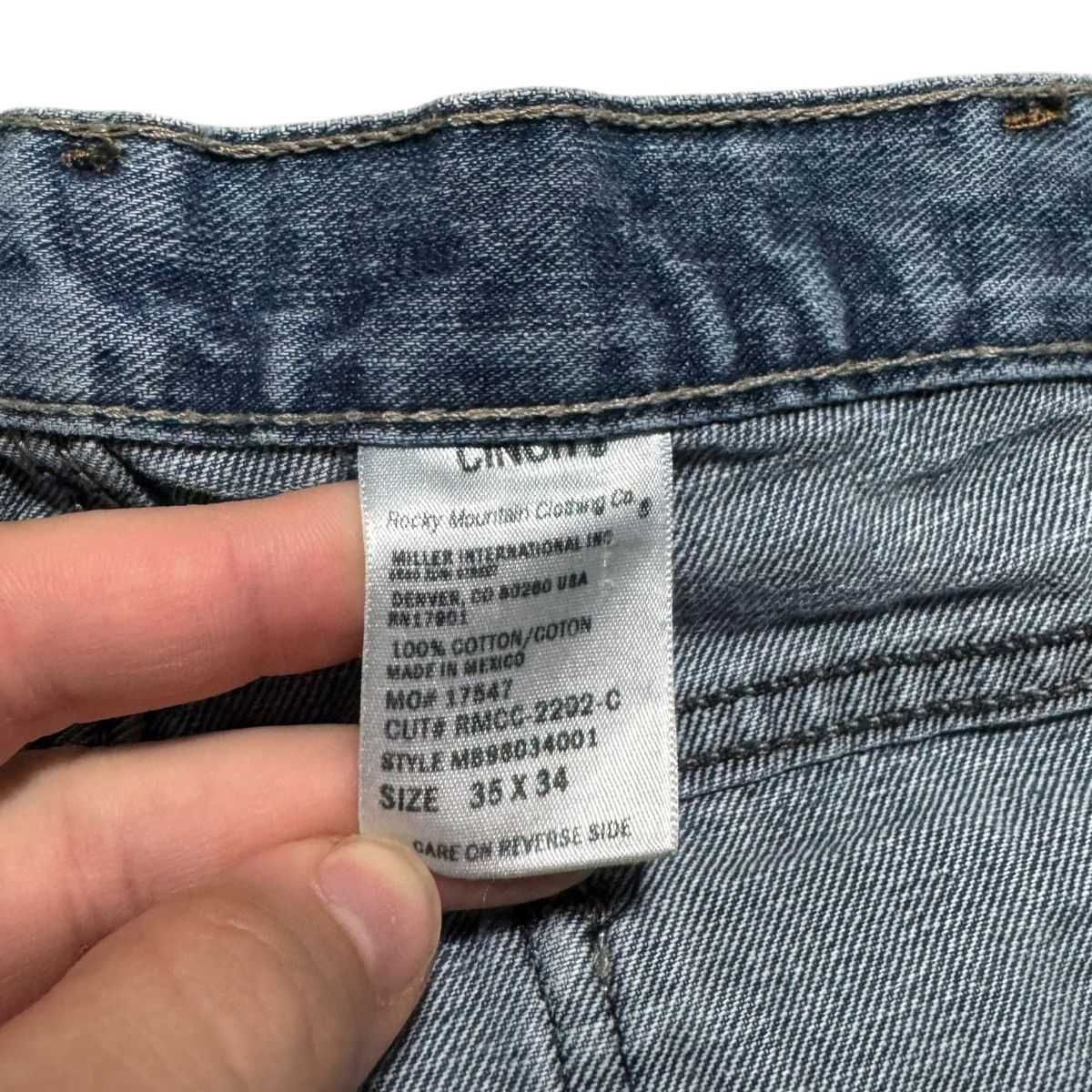 CINCH Cinch Embroidered Pocket Blue Jeans Men’s 35x34 (Fits 36x33) Size US 36 / EU 52 - 6 Thumbnail