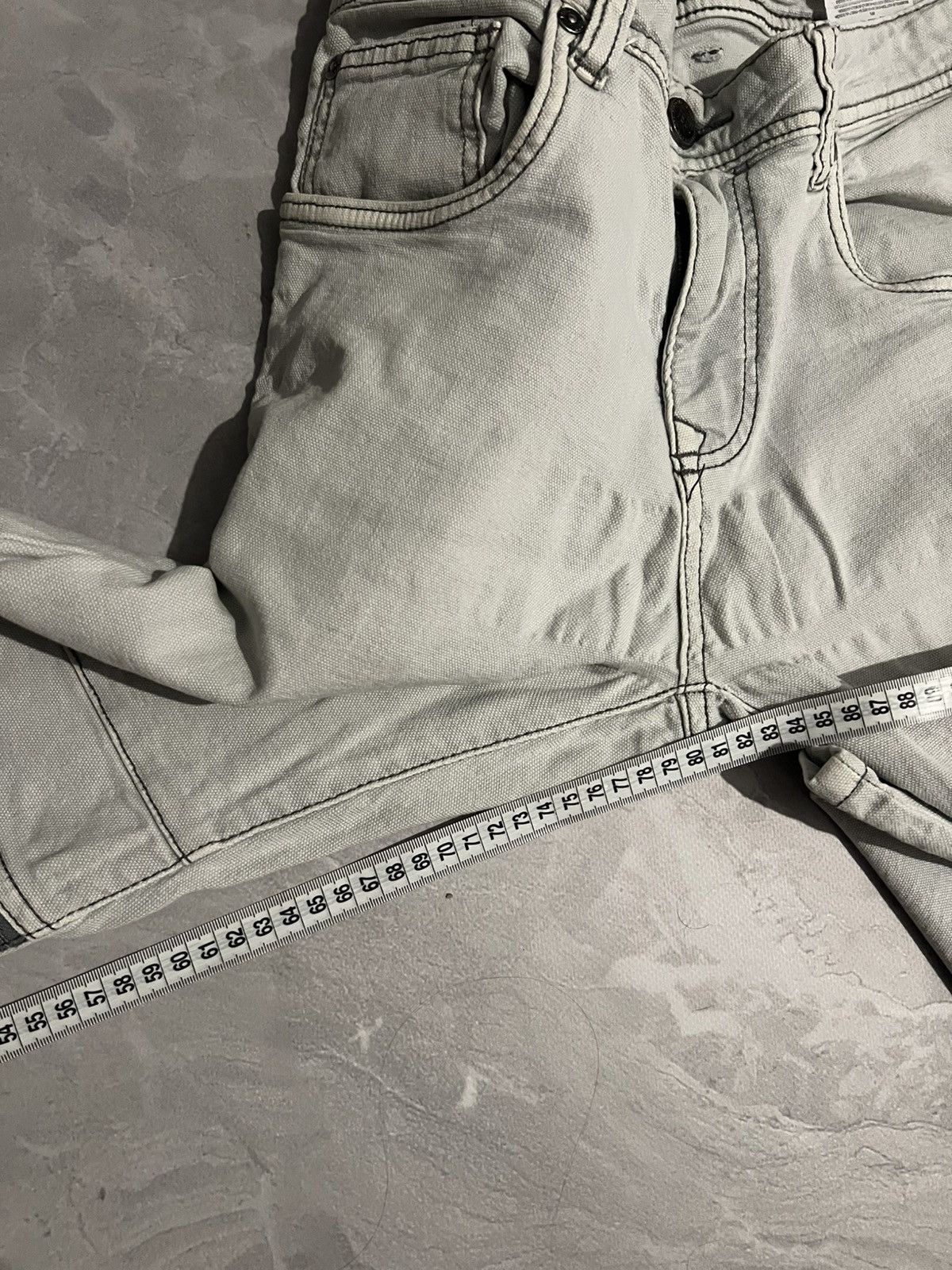Japanese Brand Archive White Slim Zip Fit / Japanese Streetwear Vibe Size US 33 - 10 Thumbnail