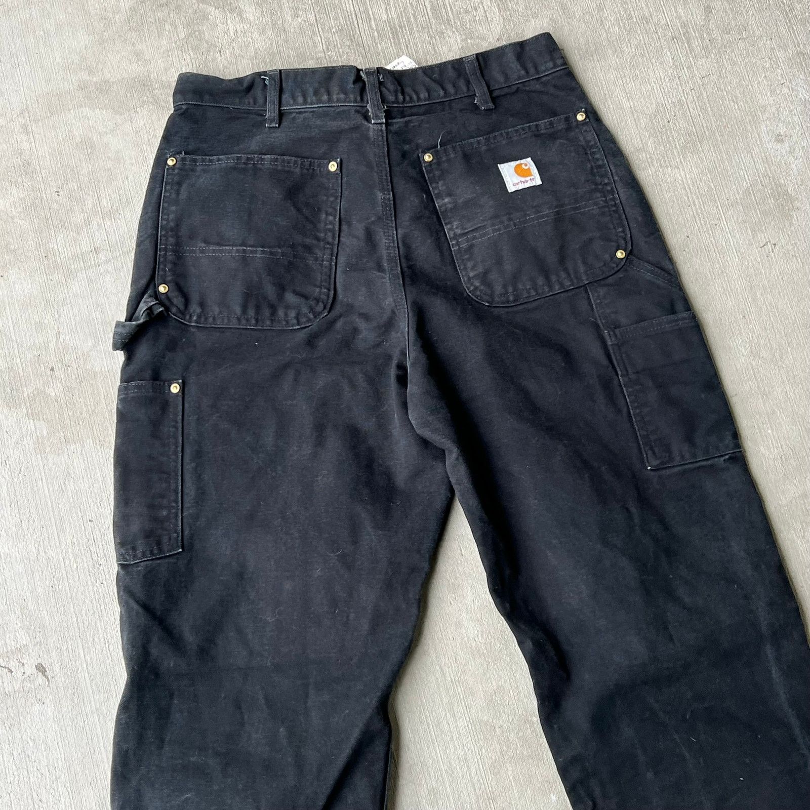 Carhartt × Vintage Carhartt black double knee work wear carpenter pants Size US 29 - 6 Thumbnail