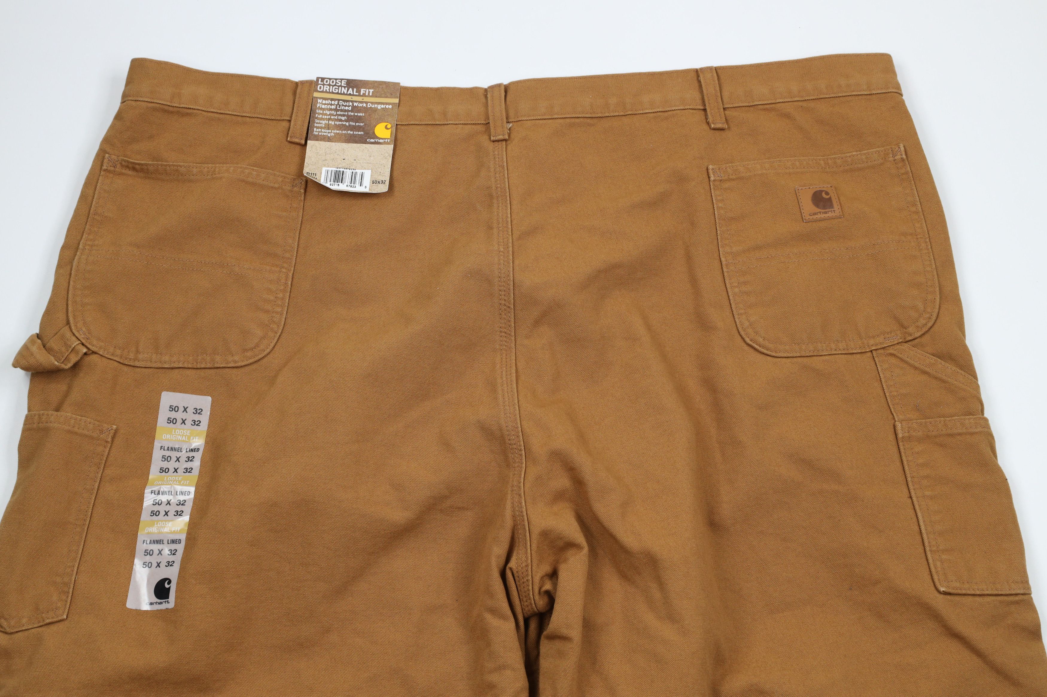 Carhartt × Vintage Deadstock Vintage Carhartt Wide Leg Dungaree Pants Brown Size US 44 / EU 60 - 8 Thumbnail
