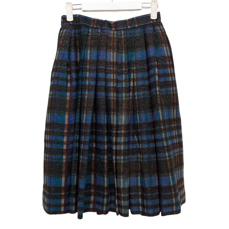 Dior Dior Plaid Wool Blend Midi Skirt Size M Size 28" / US 6 / IT 42 - 1 Thumbnail