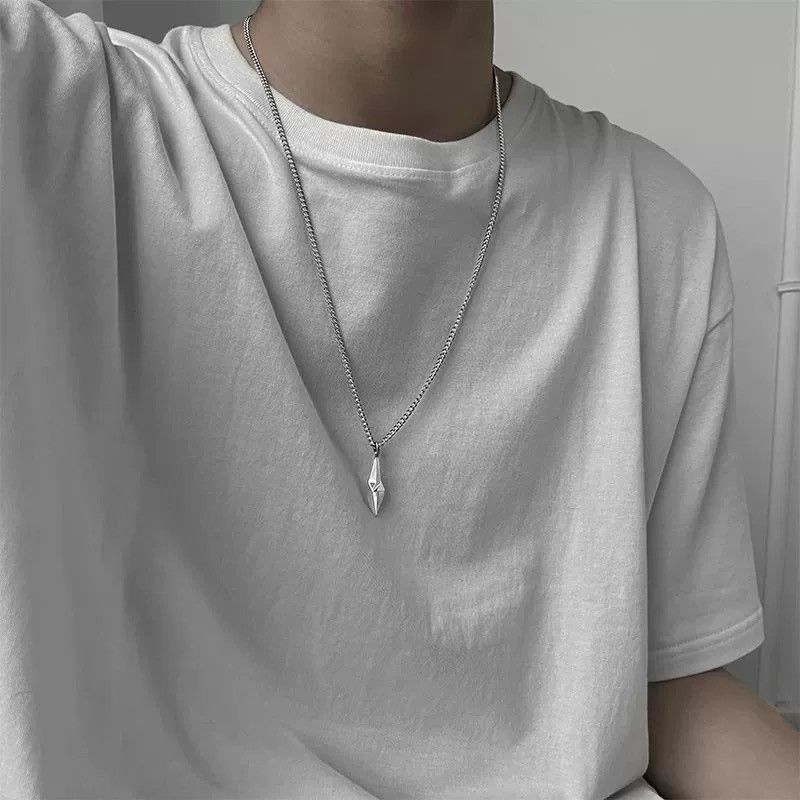 Other Geometric Rhombus Pendant Necklace for Men Women Size ONE SIZE - 4 Thumbnail