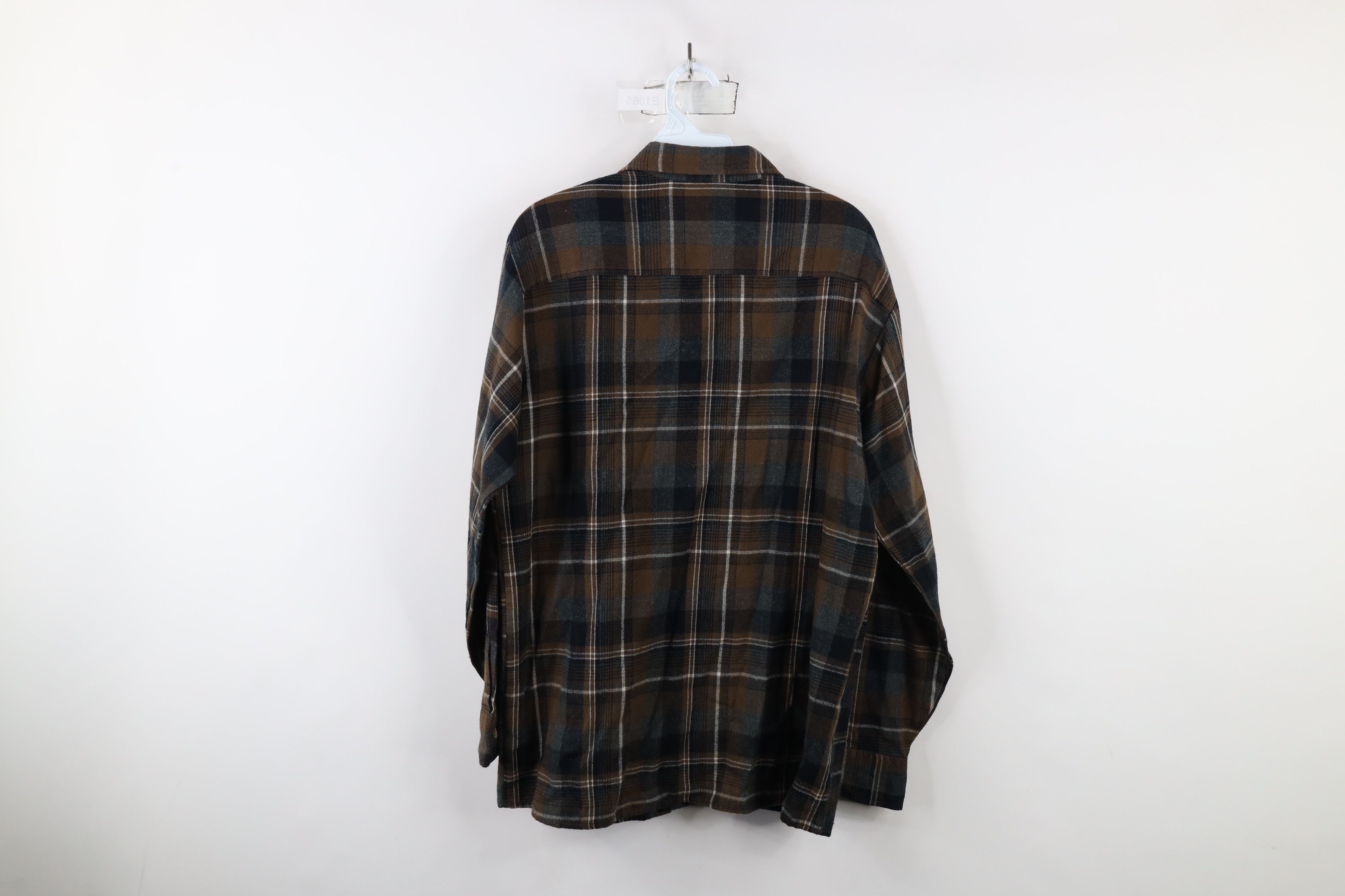 Vintage Vintage 90s Streetwear Collared Button Shirt Brown Plaid Size US M / EU 48-50 / 2 - 7 Thumbnail