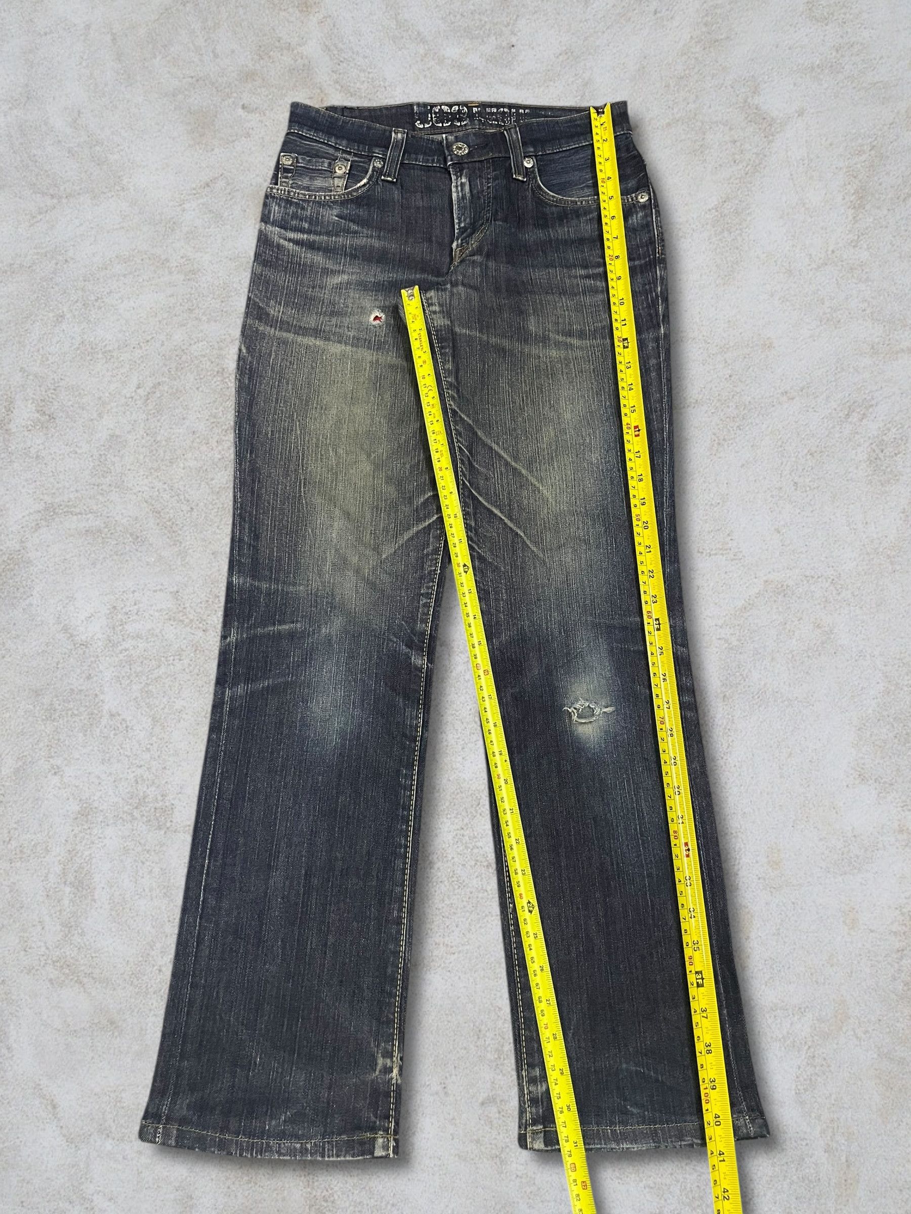Edwin Vintage Edwin Blue Trip Distressed Straight Cut Washed Jeans Size US 28 / EU 44 - 14 Thumbnail