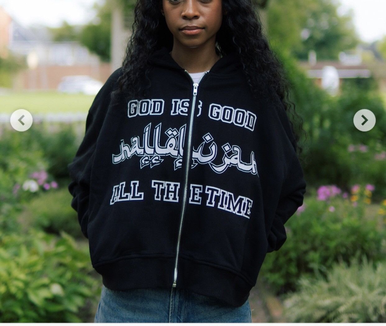Rap Tees God Zip Hoodie Size US XXL / EU 58 / 5 - 8 Thumbnail