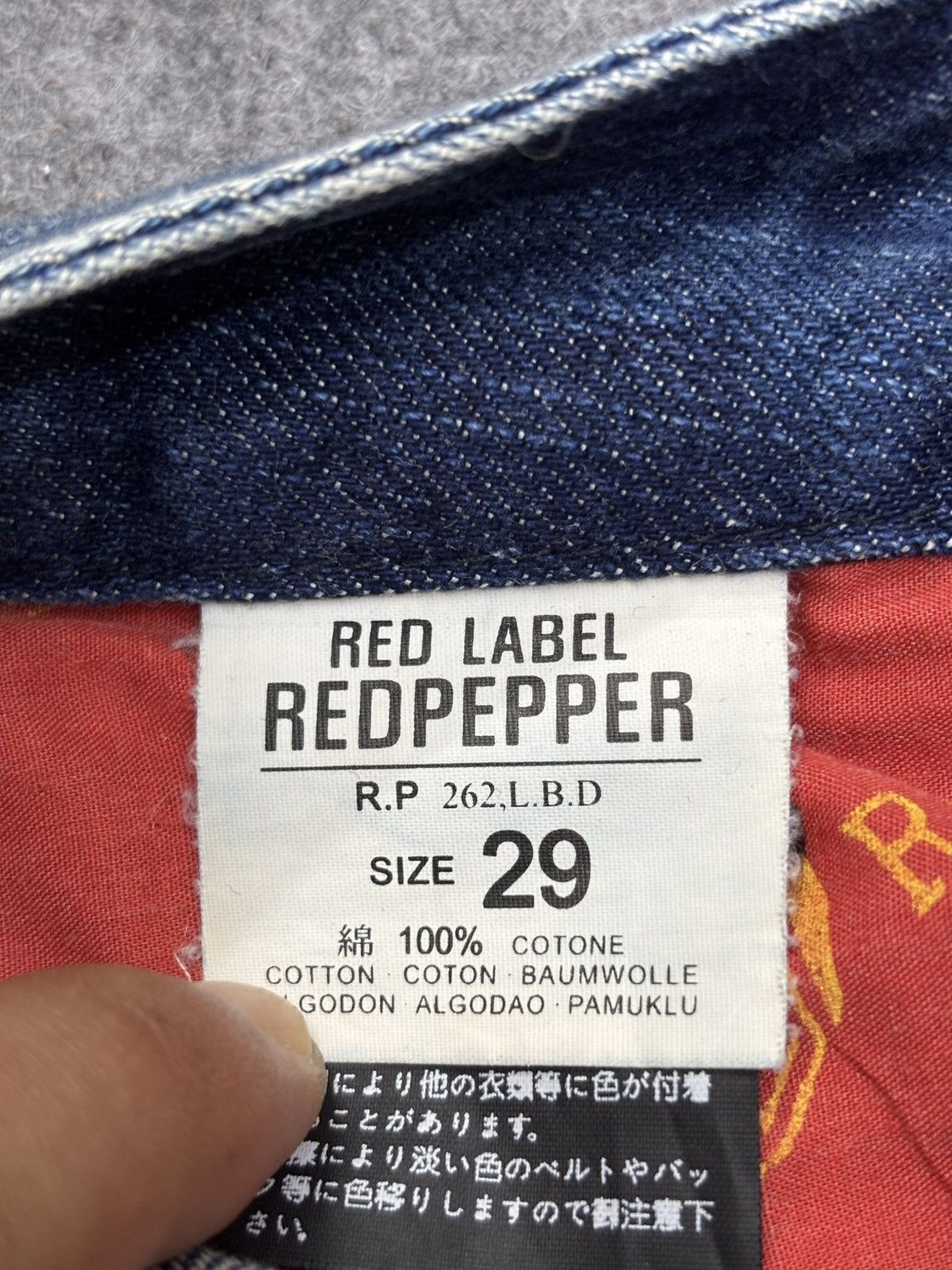 Japanese Brand 💥Sick Design💥Rare The Red Pepper Indian Low Rise Denim F638 Size US 32 / EU 48 - 19 Thumbnail