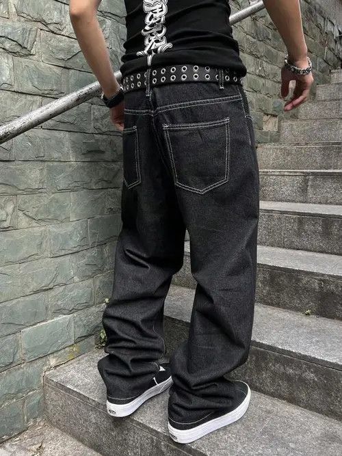 Vintage Skater Denim Jeans Baggy Size US 32 / EU 48 - 4 Thumbnail
