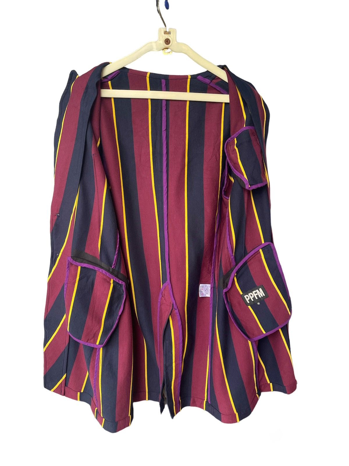 PPFM PPFM striped bondage long coat Size US M / EU 48-50 / 2 - 4 Thumbnail
