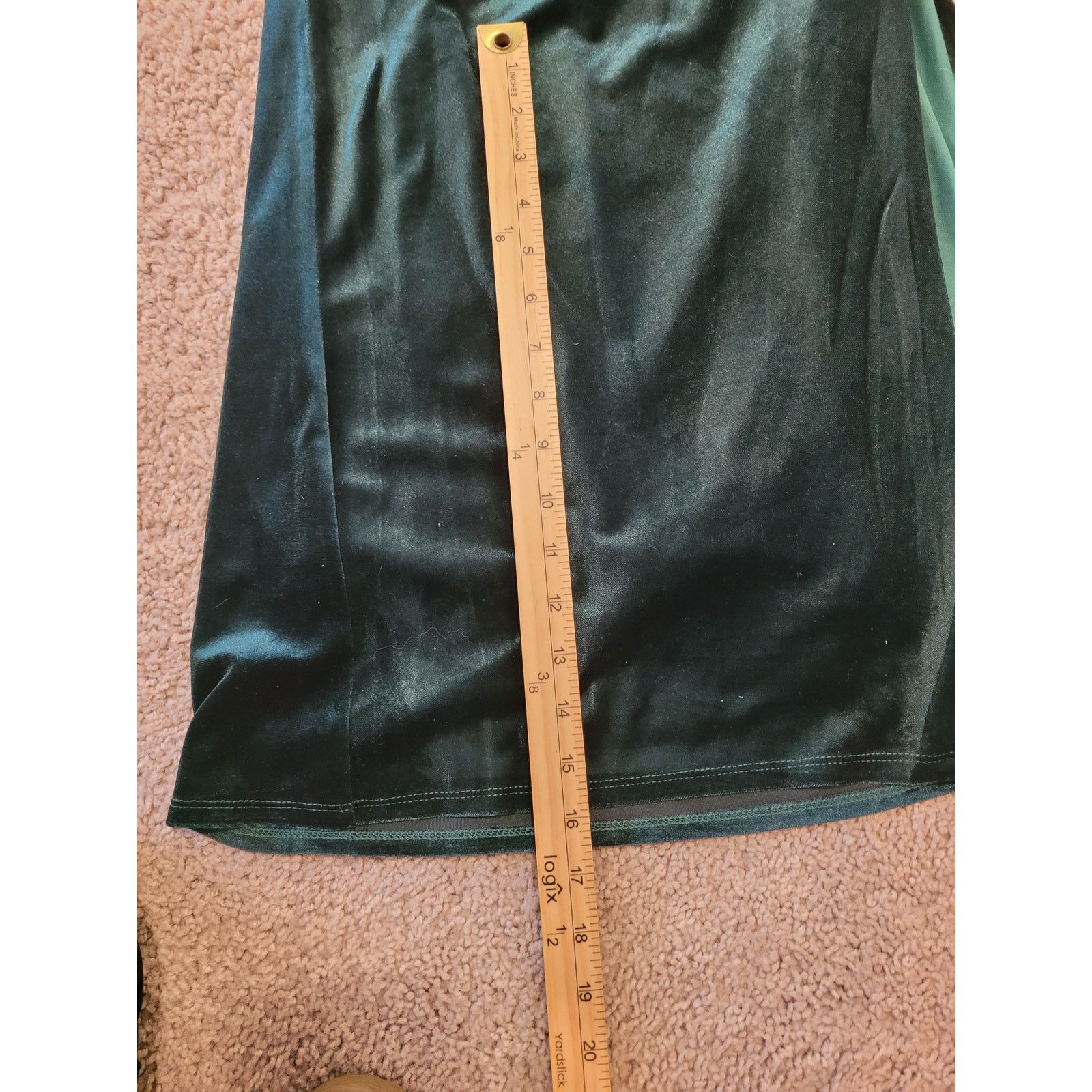 NWOT Robbie Bee Emerald Velvet Cowl Maxi Dress L