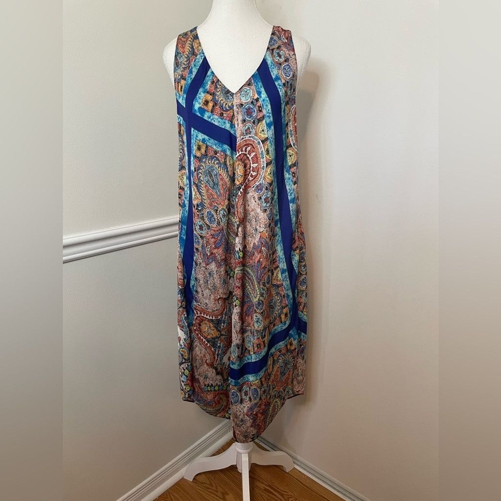 Zara Zara Scarf Style Paisley Satin Dress S Size S / US 4 / IT 40 - 2 Thumbnail