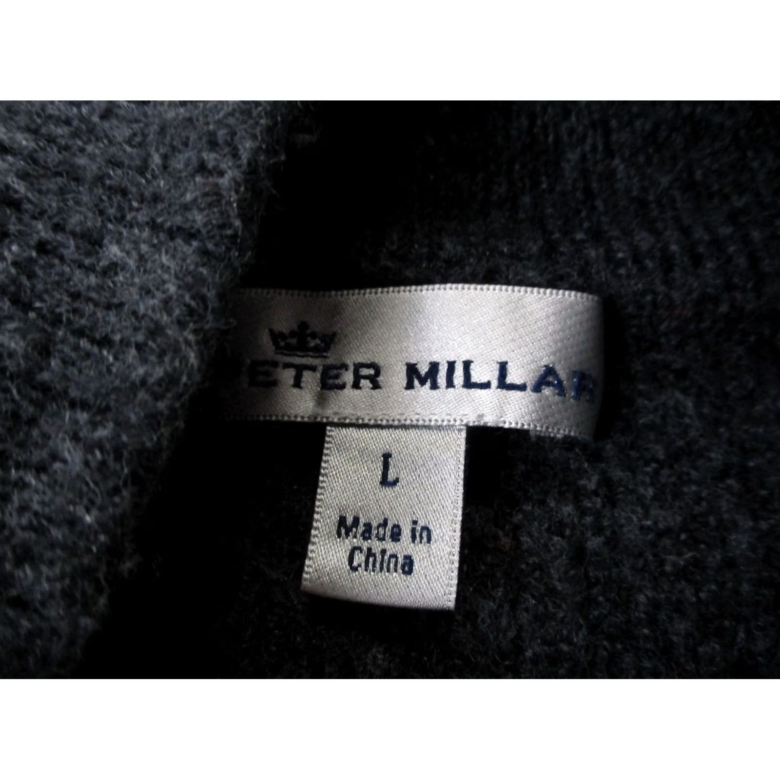 Peter Millar Peter Millar Sweater Mens L Gray Men Wool Pullover Golf Logo Preppy Shoulder Patch Size US L / EU 52-54 / 3 - 6 Thumbnail