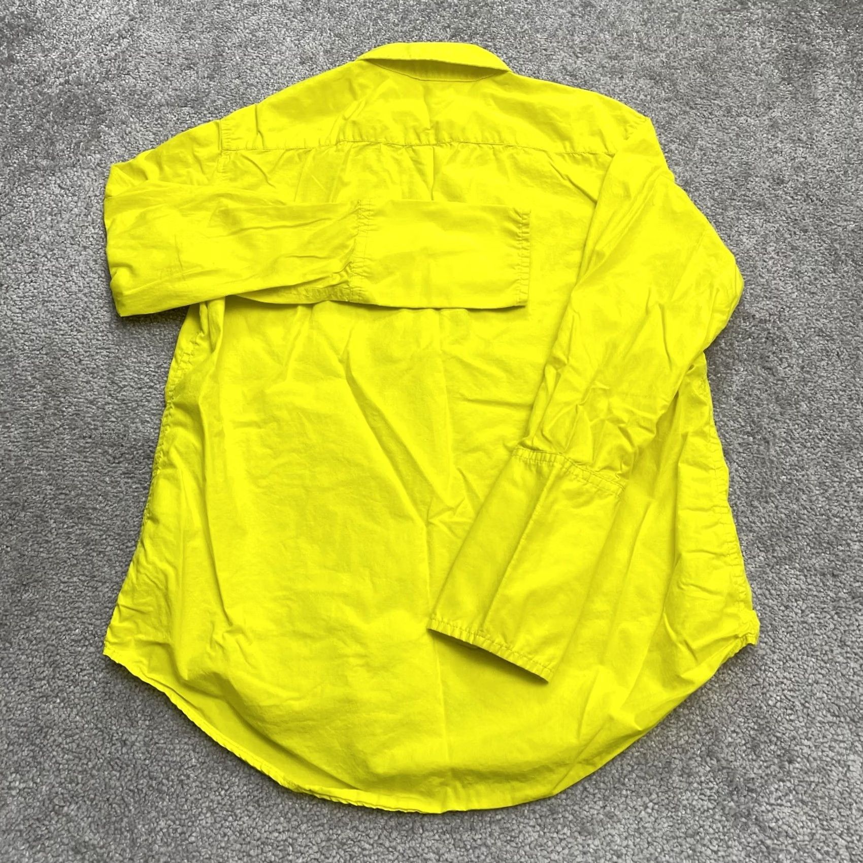 J.Crew J. Crew Shirt Womens 00 Yellow Cotton Solid Long Sleeve Casual Button Down Top Size XXS / US 00 / IT 34 - 2 Thumbnail