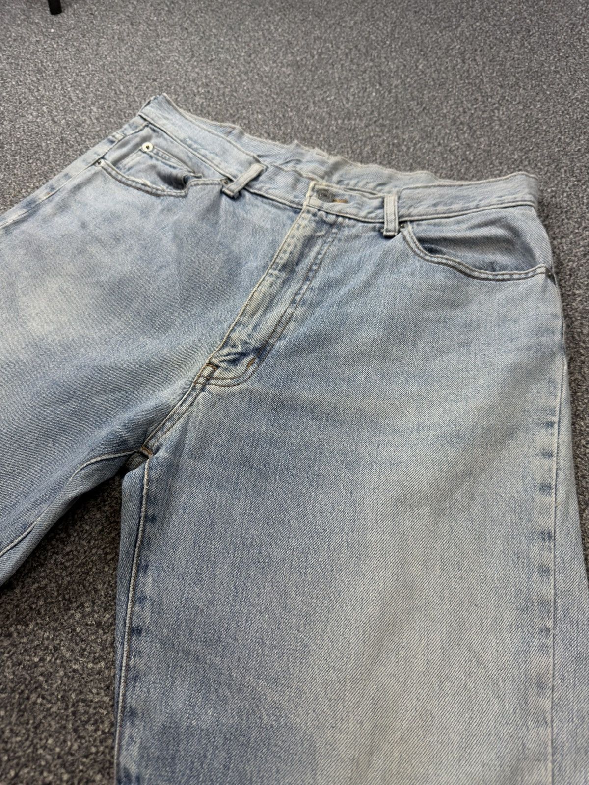 Fashion Victim Vintage Light Washed Natural Aging Faded Japanese Denim Size US 34 / EU 50 - 3 Thumbnail