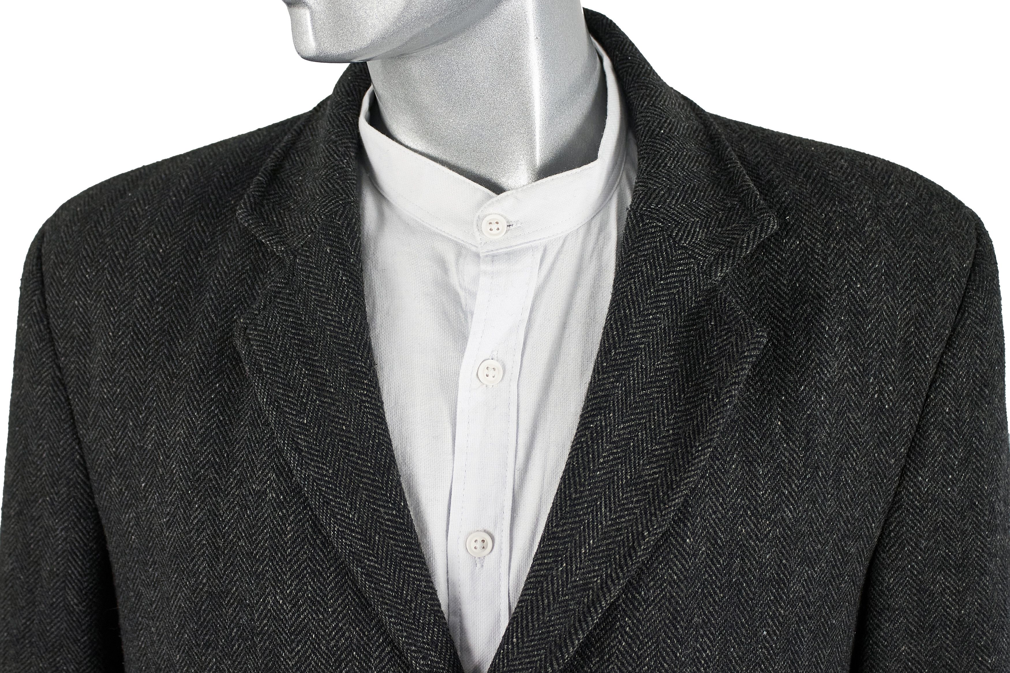 Vintage Men's luxury Y2K gray wool coat Frederik Anderson Copenhagen Size US XL / EU 56 / 4 - 8 Thumbnail