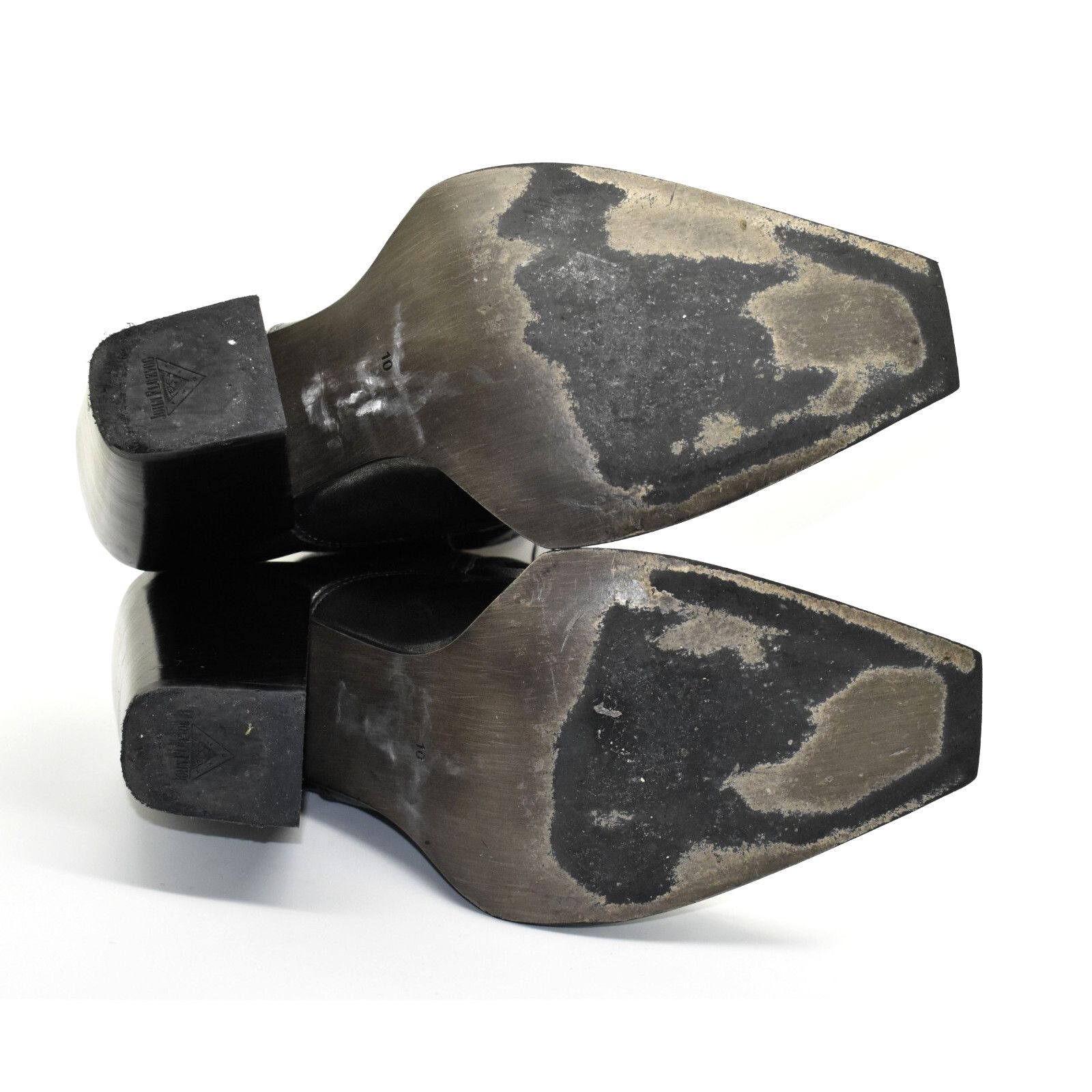John Fluevog FLUEVOG Signature Durer Blk Metallic Triple Buckle Boots 10 Size US 10 / IT 40 - 9 Thumbnail