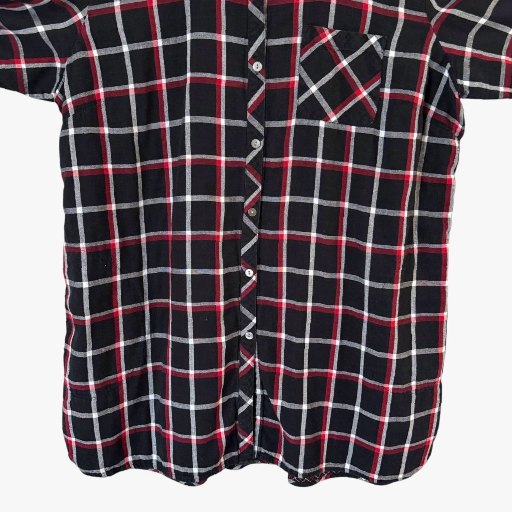 J. Jill J.Jill Button-Up Tunic Shirt Black Plaid XL Women Cotton Size XL / US 12-14 / IT 48-50 - 6 Thumbnail