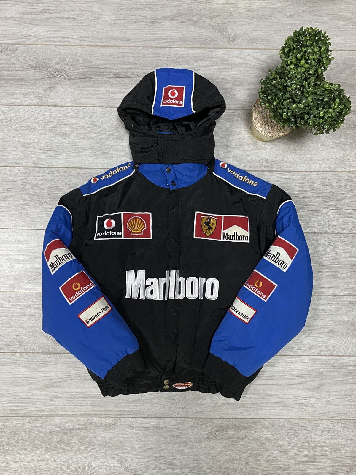 Marlboro Ferrari Marlboro Chase shell Vodafone vintage racing bomber Size US XXL / EU 58 / 5 - 1 Thumbnail