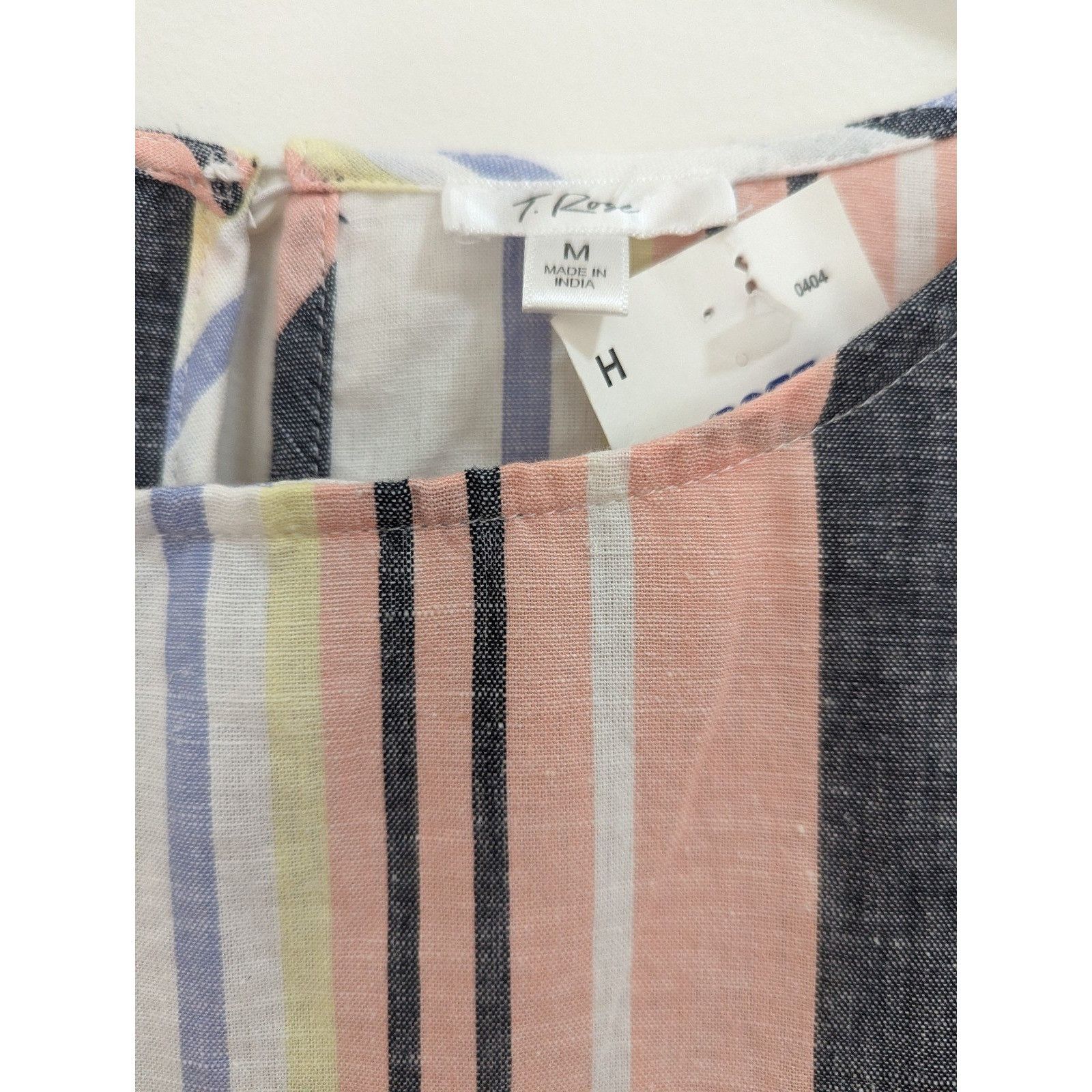 Other New with Tags Women's T. Rose striped Blouse Top Size Medium Size M / US 6-8 / IT 42-44 - 2 Thumbnail