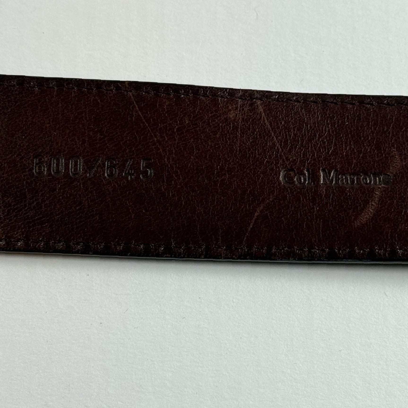 Neiman Marcus VINTAGE Neiman Marcus Leather Belt Saddle Brown Brass Topstitching Size 40 Italy Men Belt Brown 49in with buckle Size 40 - 5 Thumbnail