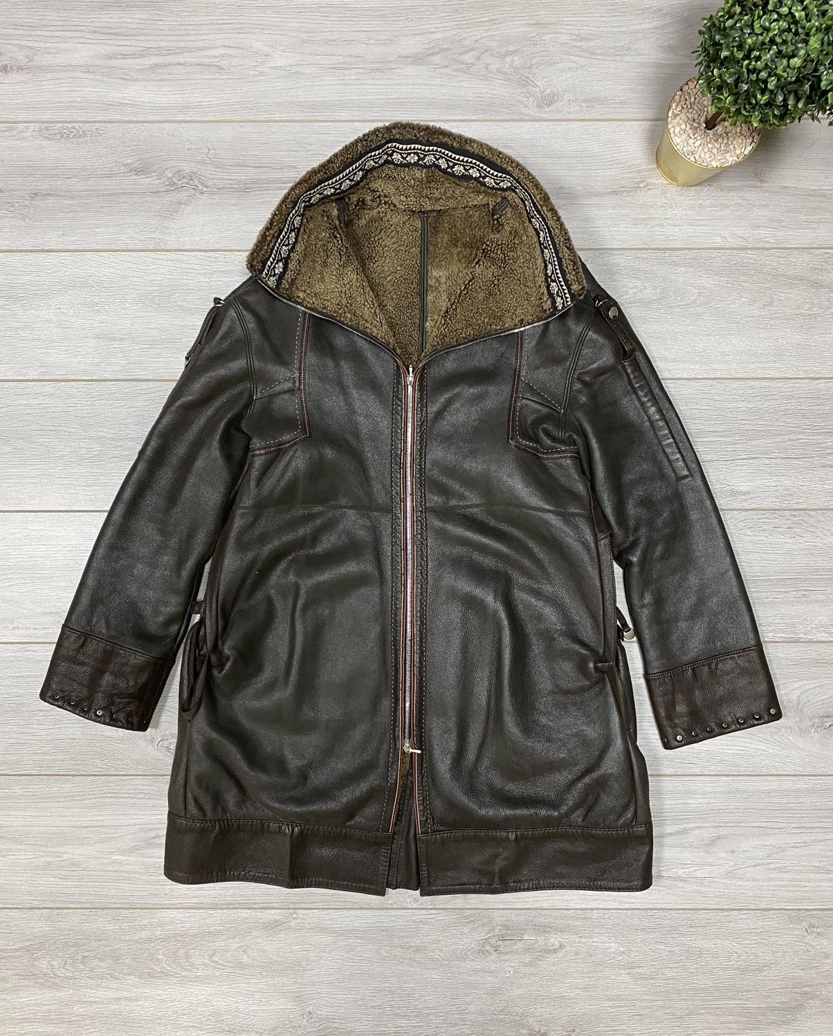 Marithe + Francois Girbaud Marithe Francois Girbaud RARE sheepskin leather coat Size US L / EU 52-54 / 3 - 10 Thumbnail