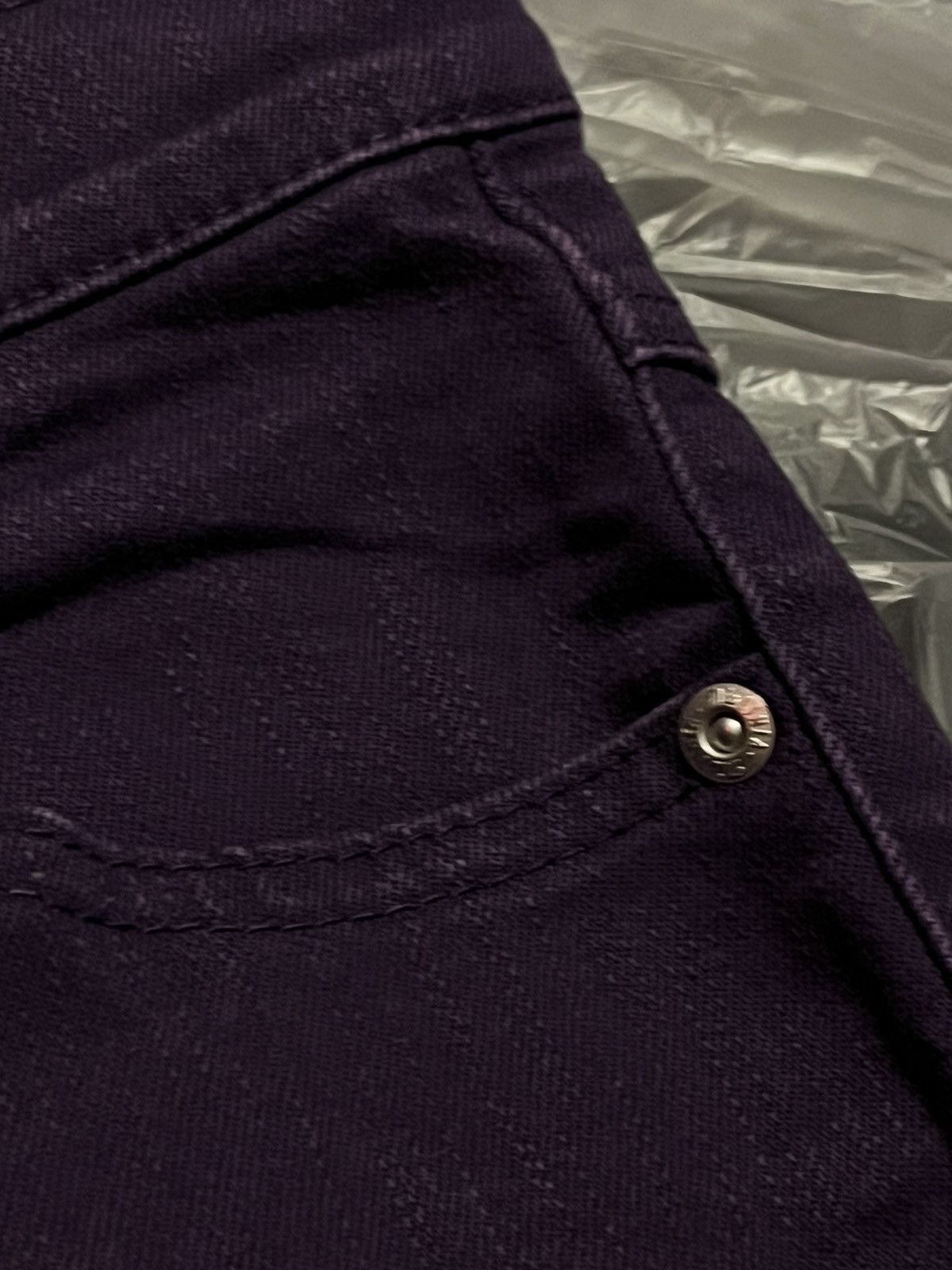 Vintage Mia Linea Purple Straight-Leg Jeans Size 26" / US 2 / IT 38 - 7 Thumbnail