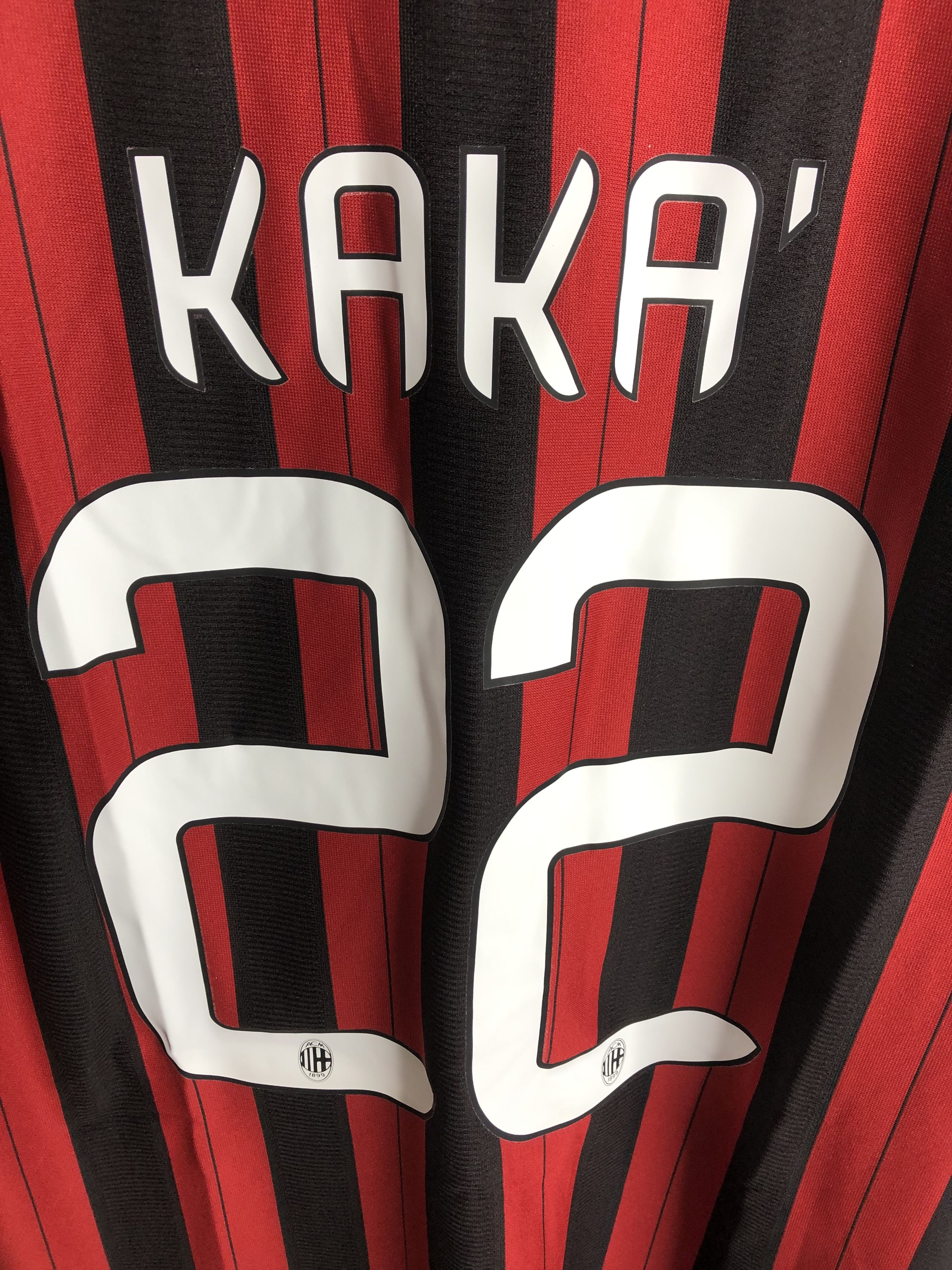 Vintage 13-14 Kaka AC Milan Home Soccer Jersey Size US L / EU 52-54 / 3 - 4 Thumbnail