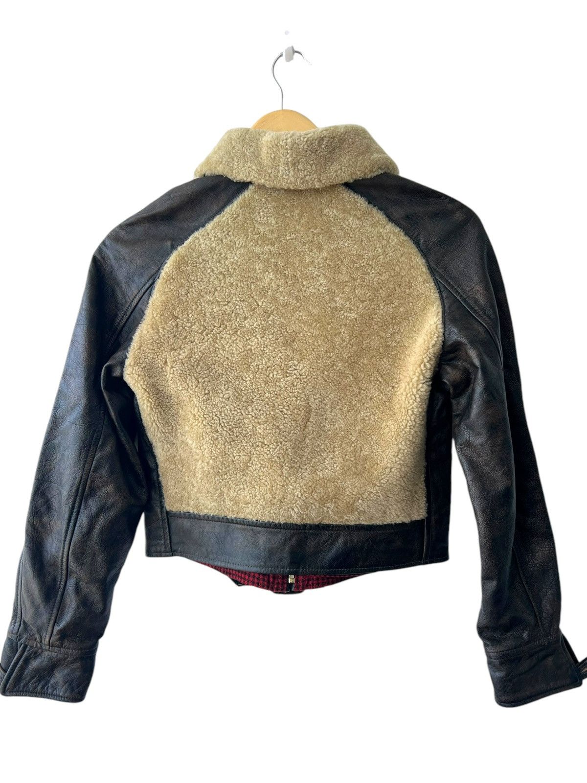 RRL Ralph Lauren NWT RRL Ralph Lauren Shearling-Paneled Leather Jacket Size 2 Size XS / US 0-2 / IT 36-38 - 2 Thumbnail