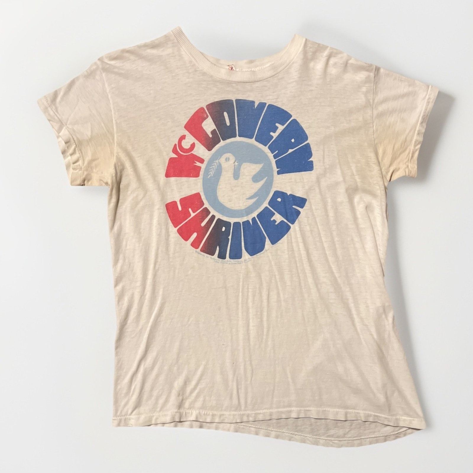 &SONS Vintage McGovern Shriver T Shirt 70s Political Politics Rare Size US M / EU 48-50 / 2 - 1 Thumbnail