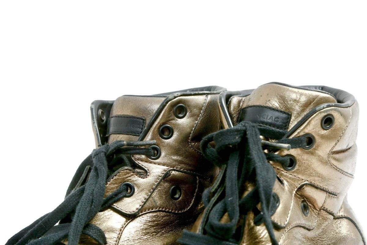 Balenciaga × Vintage Balenciaga Leather Hi-Top Sneakers Size US 10.5 / EU 43-44 - 6 Thumbnail