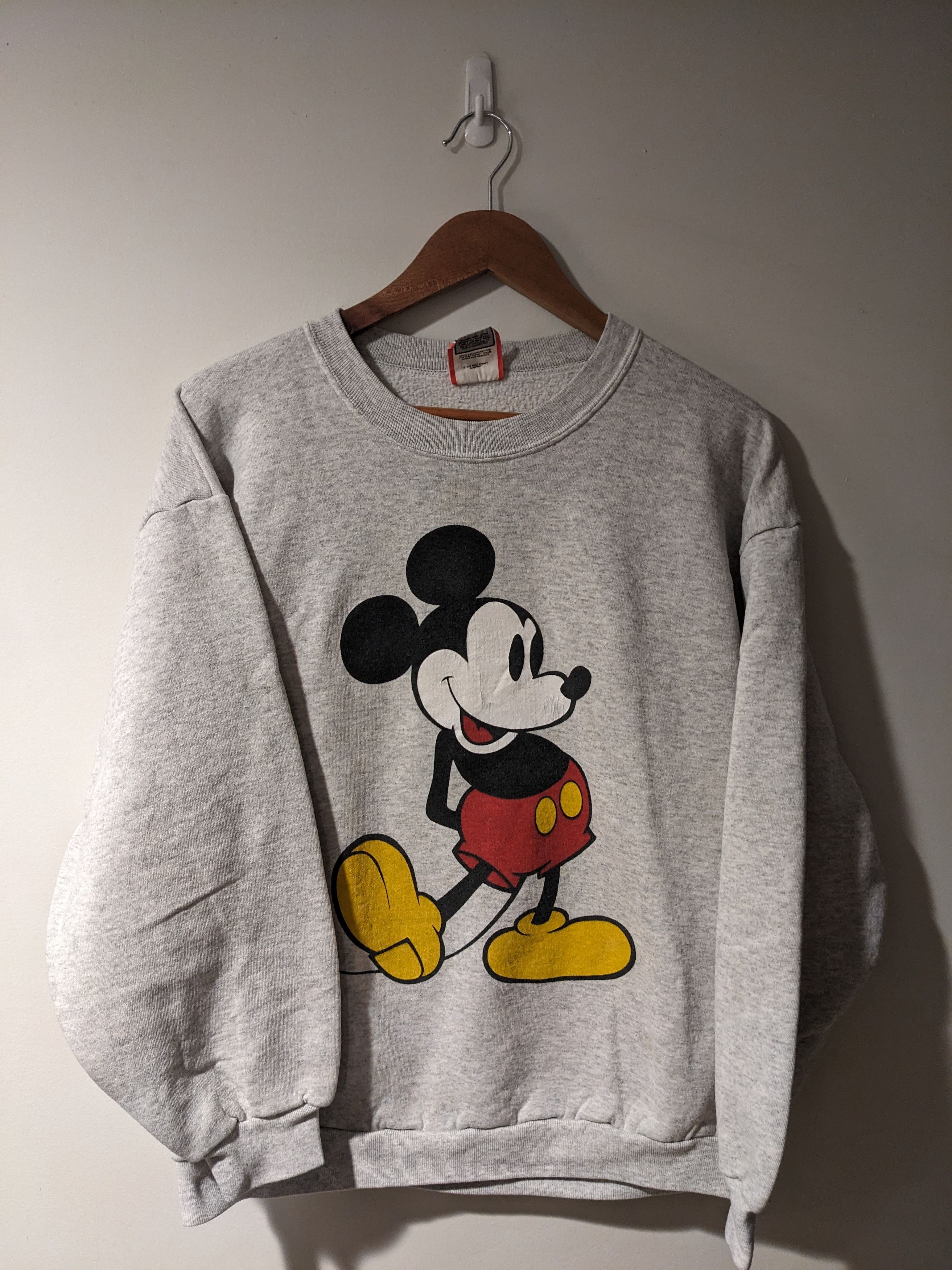 Disney × Vintage Vintage 90s Mickey Mouse Classic Stand X-Large Sweatshirt Size US XL / EU 56 / 4 - 1 Thumbnail