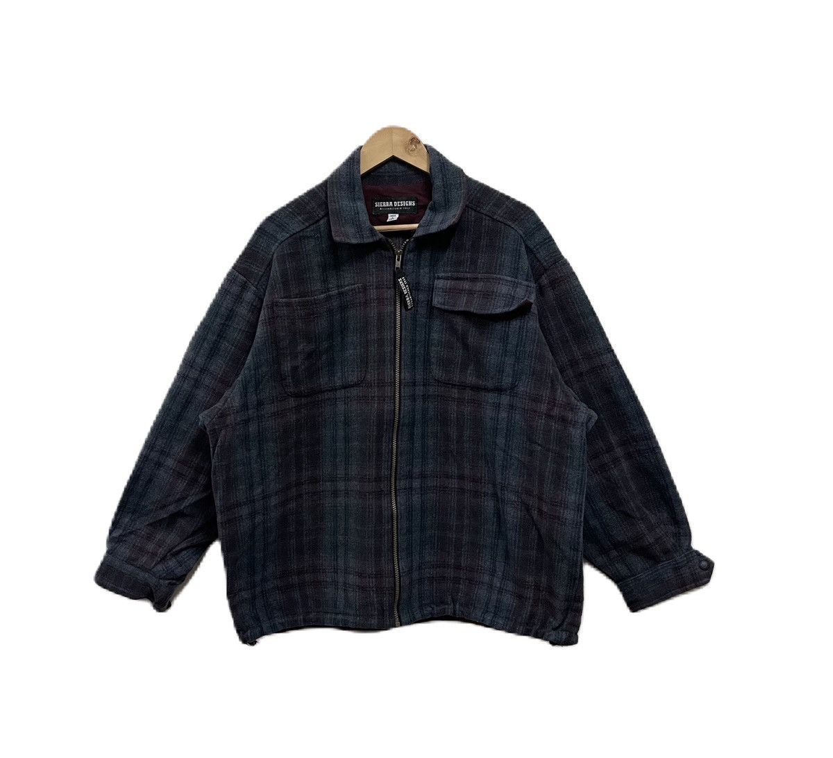 Sierra Designs Vintage 90s Sierra Designs Wool Shirt Jacket Checked Size US XL / EU 56 / 4 - 1 Thumbnail